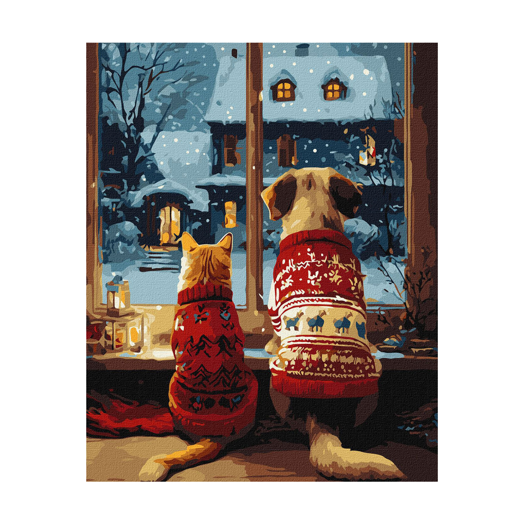 

Картина за номерами Ideyka Затишок пухнастиків, 40*50 см (KHO6834)