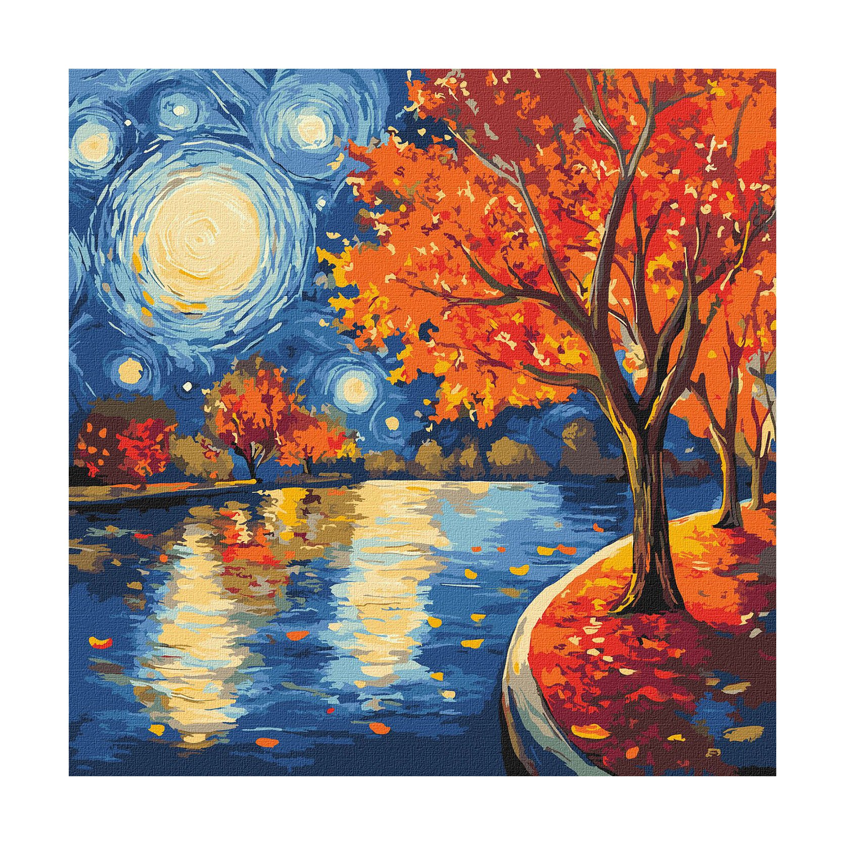 

Картина за номерами Ideyka Осіння ніч, 40*40 см (KHO6423)