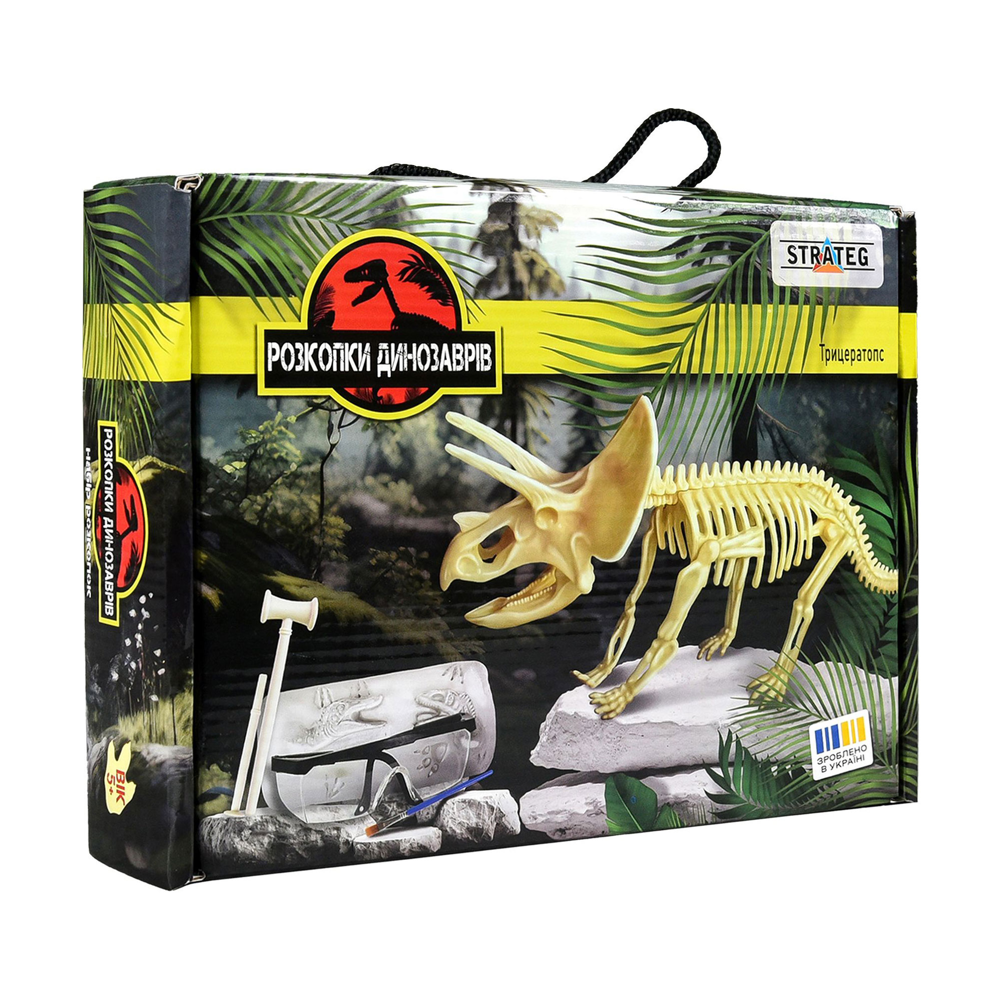 

Набір для творчості Strateg Розкопки динозаврів Трицератопс, від 5 років (30833)