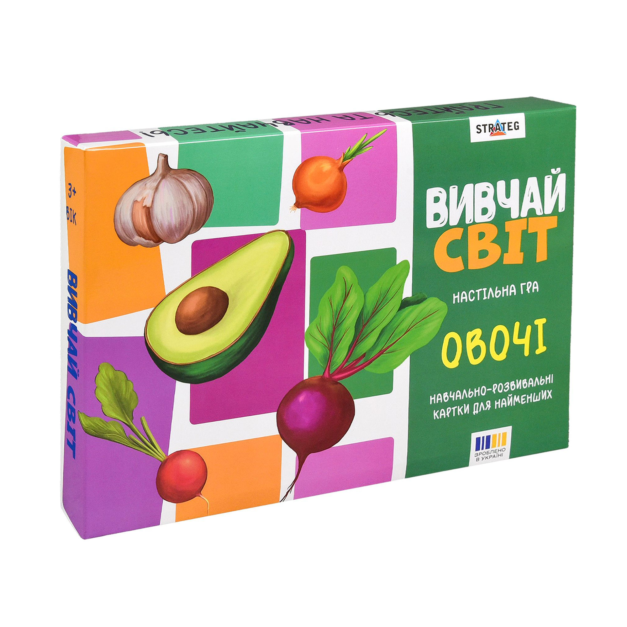 

Настільна гра Strateg Вивчай світ Овочі, від 3 років (30803)