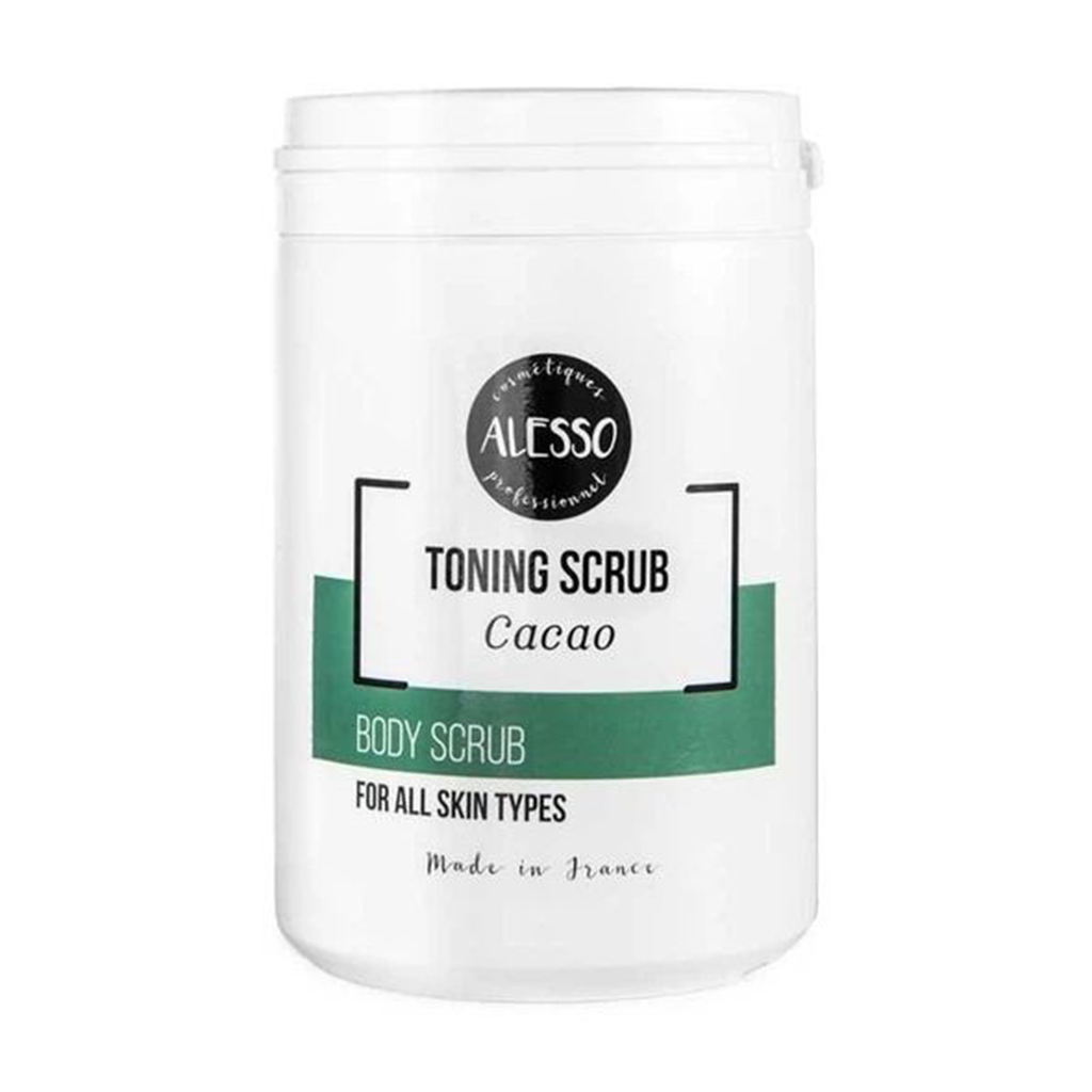 

Тонізувальний скраб для тіла Alesso Professionnel Cacao Toning Scrub з какао, 1 кг