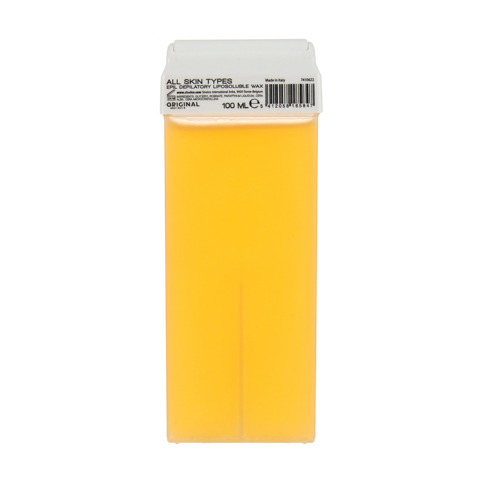 

Жиророзчинний віск-картридж для депіляції Original Best Buy Epil Depilatory Liposoluble Wax жовтий, для всіх типів шкіри, 100 мл