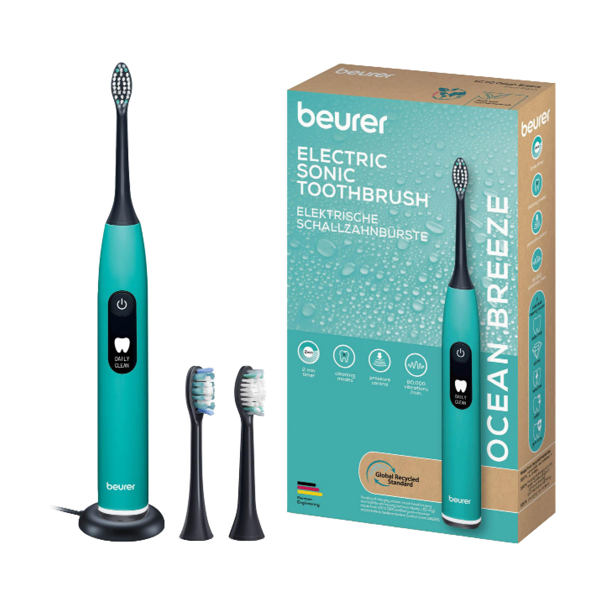 

Електрична звукова зубна щітка Beurer SC 50 Ocean Breeze, 1 шт