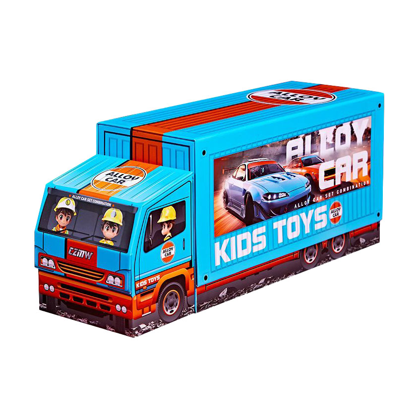 

Дитячий адвент-календар Shantou Jinxing з металевими машинками, від 3 років, 38*12*16 см, 18 відділень (689)