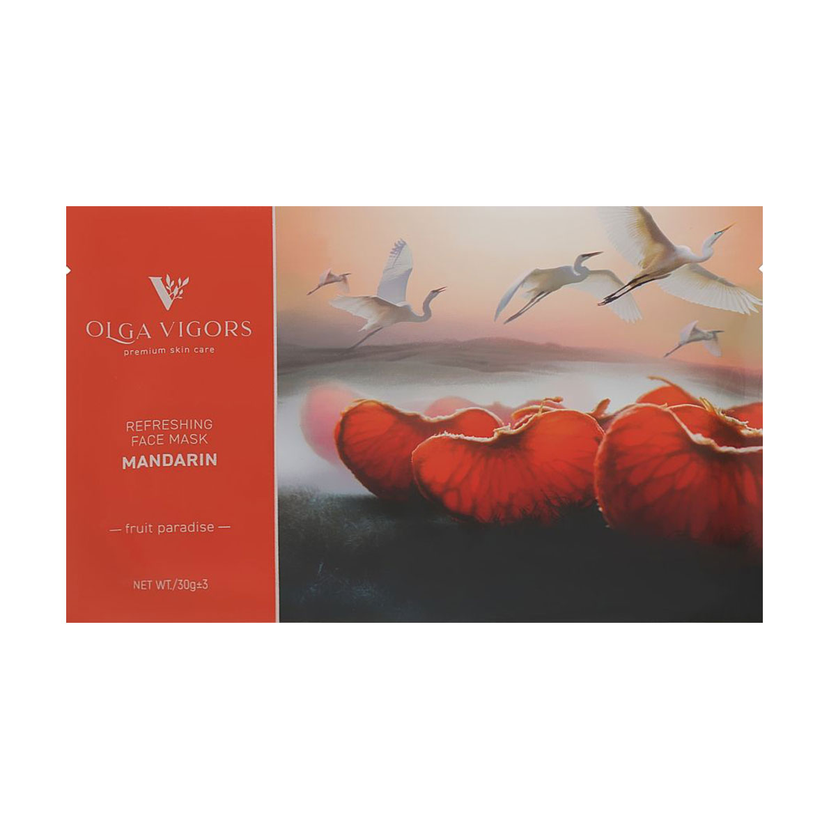 

Освіжальна тканинна маска для обличчя Vigor Refreshing Face Mask Мандарин, 30 г