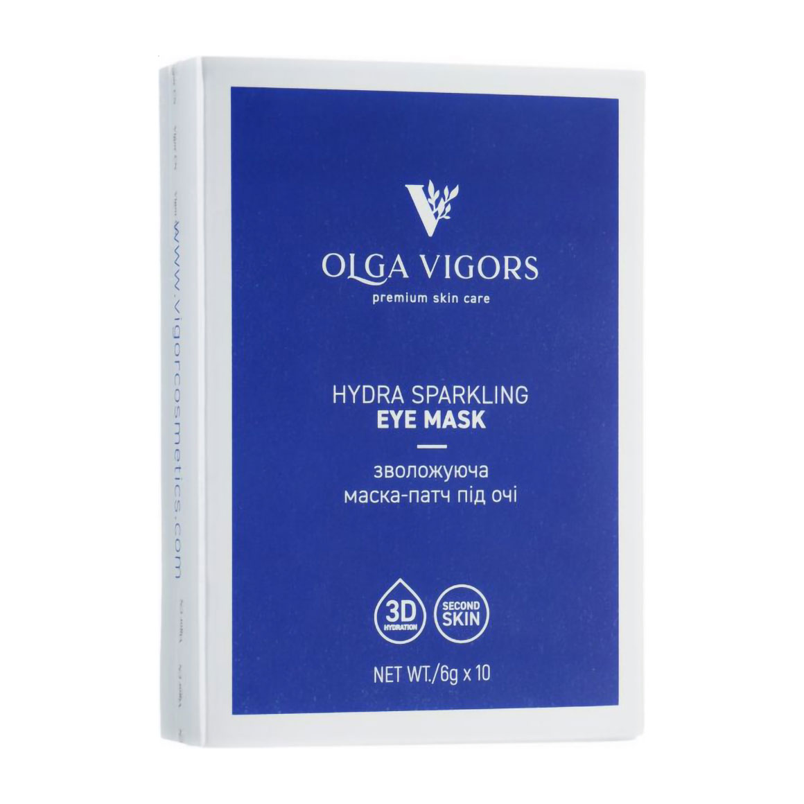 

Зволожувальна маска-патч для шкіри навколо очей Vigor Hydra Sparkling Eye Mask, 6 г