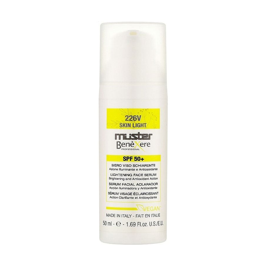 

Освітлювальна сироватка для обличчя Muster Benexere Professional 226V Skin Light Lightening Face Serum, SPF 50+, 50 мл