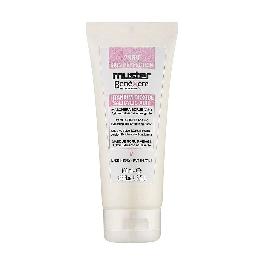 

Відлущувальна та розгладжувальна маска-скраб для обличчя Muster Benexere Professional 236V Skin Perfection Face Scrub Mask, 100 мл
