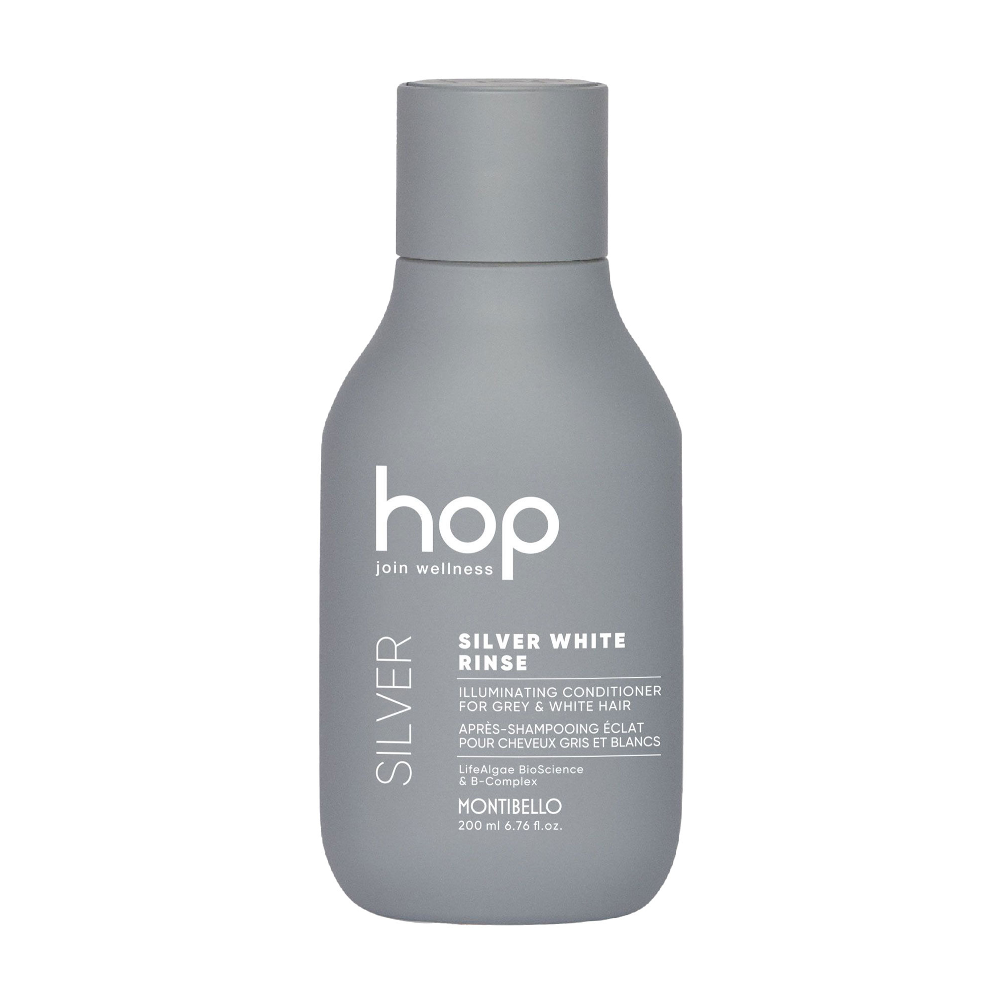 

Кондиціонер для освітленого та сивого волосся Montibello HOP Silver White Rinse, 200 мл