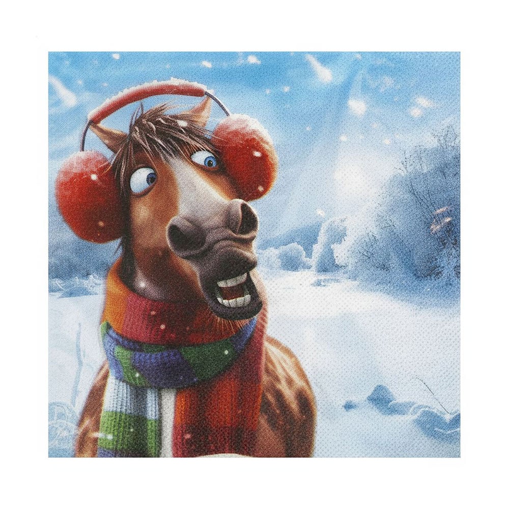 

Серветки новорічні паперові Silken Символ року, 3 шарові, 33*33 см, 18 шт