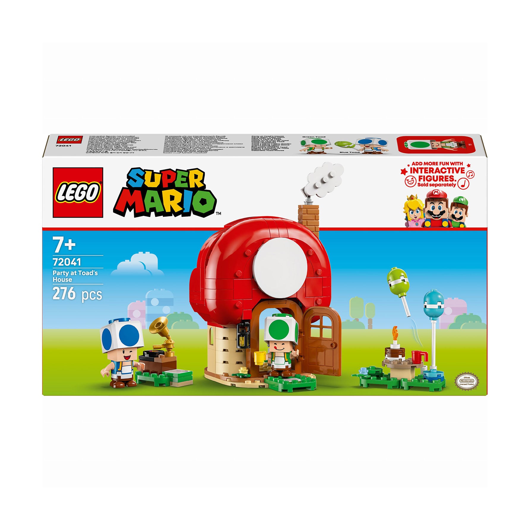 

Конструктор LEGO Super Mario Вечірка в будинку Toad, від 7 років, 276 деталей (72041)