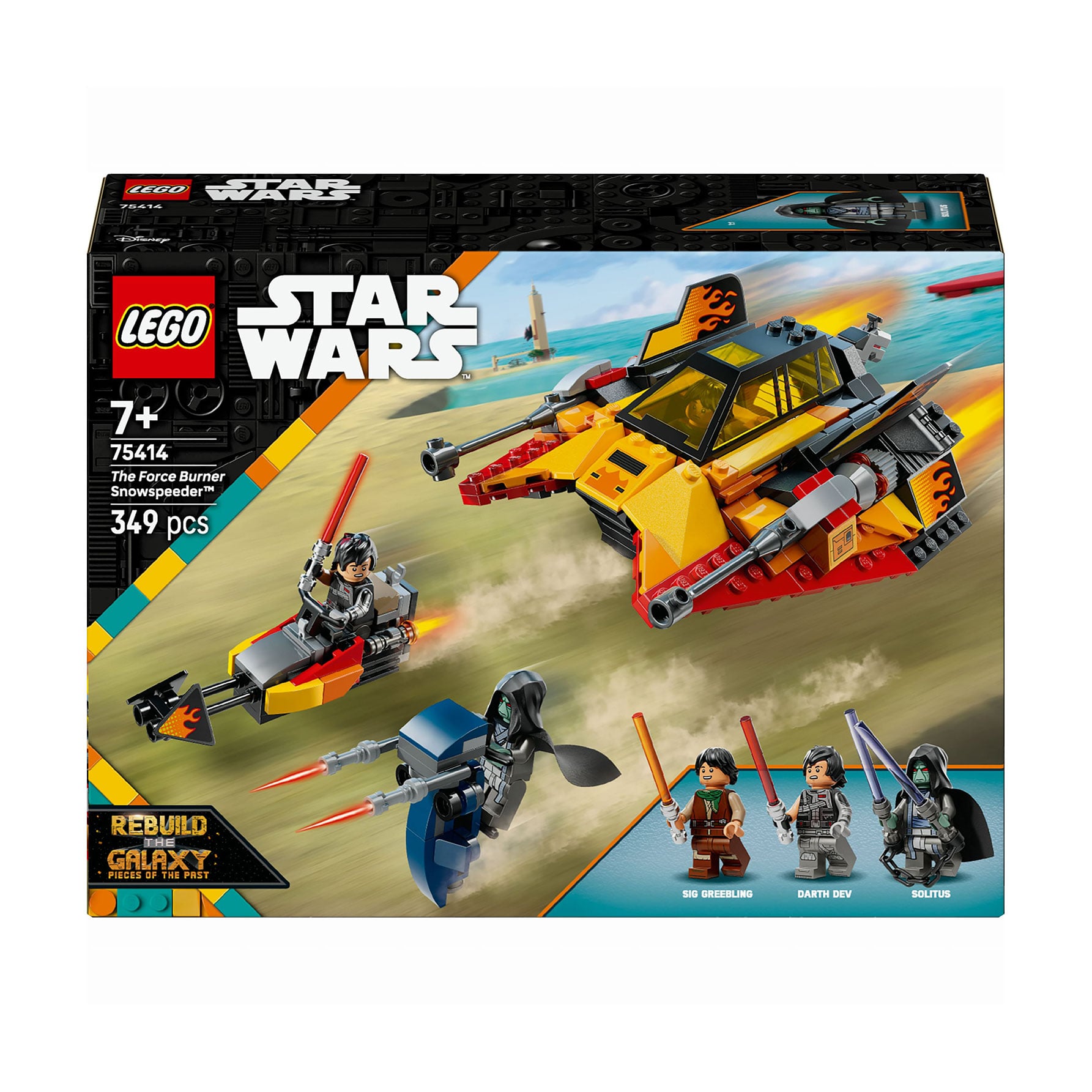 

Конструктор LEGO Star Wars The Force Burner Сніговий винищувач, від 7 років, 349 деталей (75414)