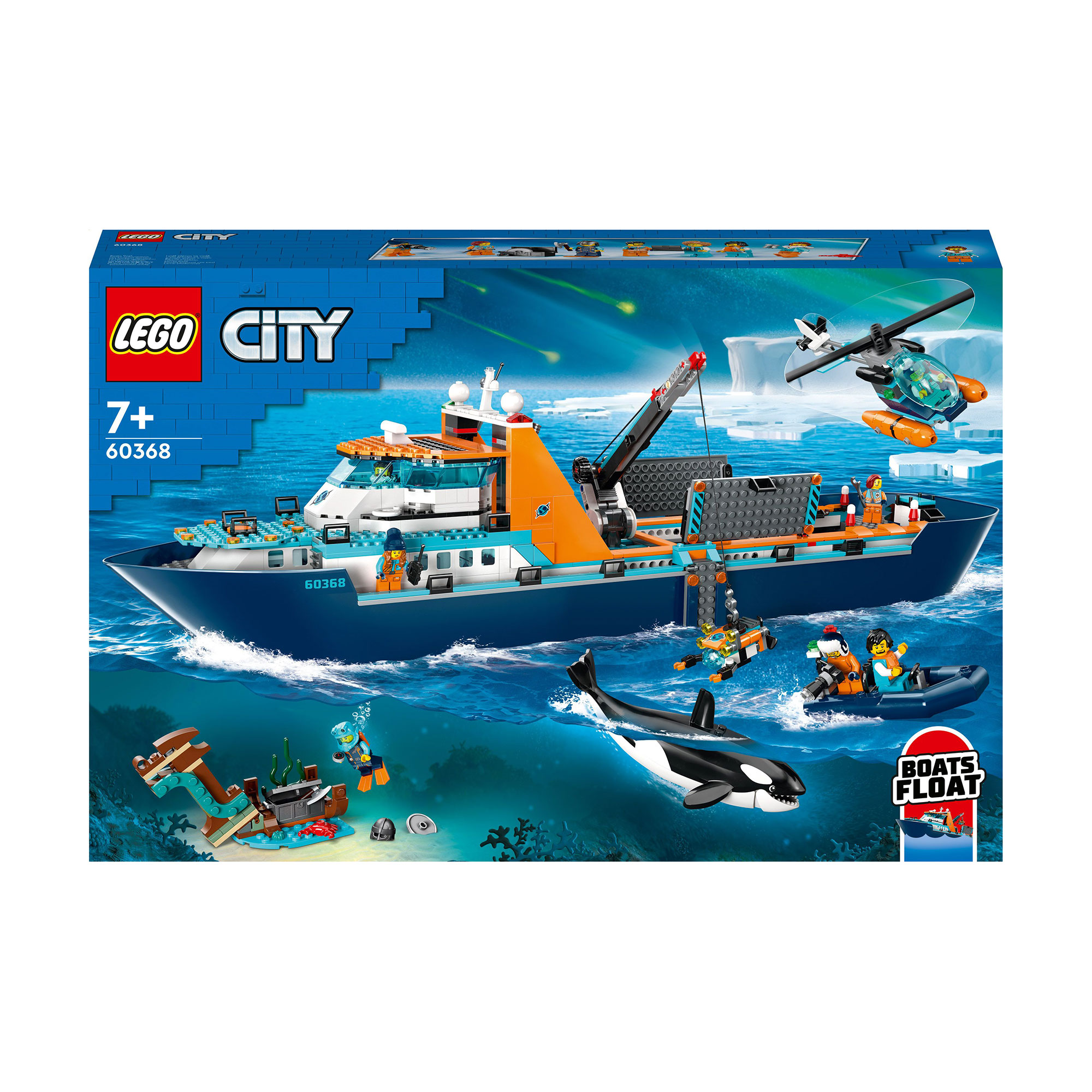 

Конструктор LEGO City Арктичний дослідницький корабель, від 7 років, 815 деталей (60368)