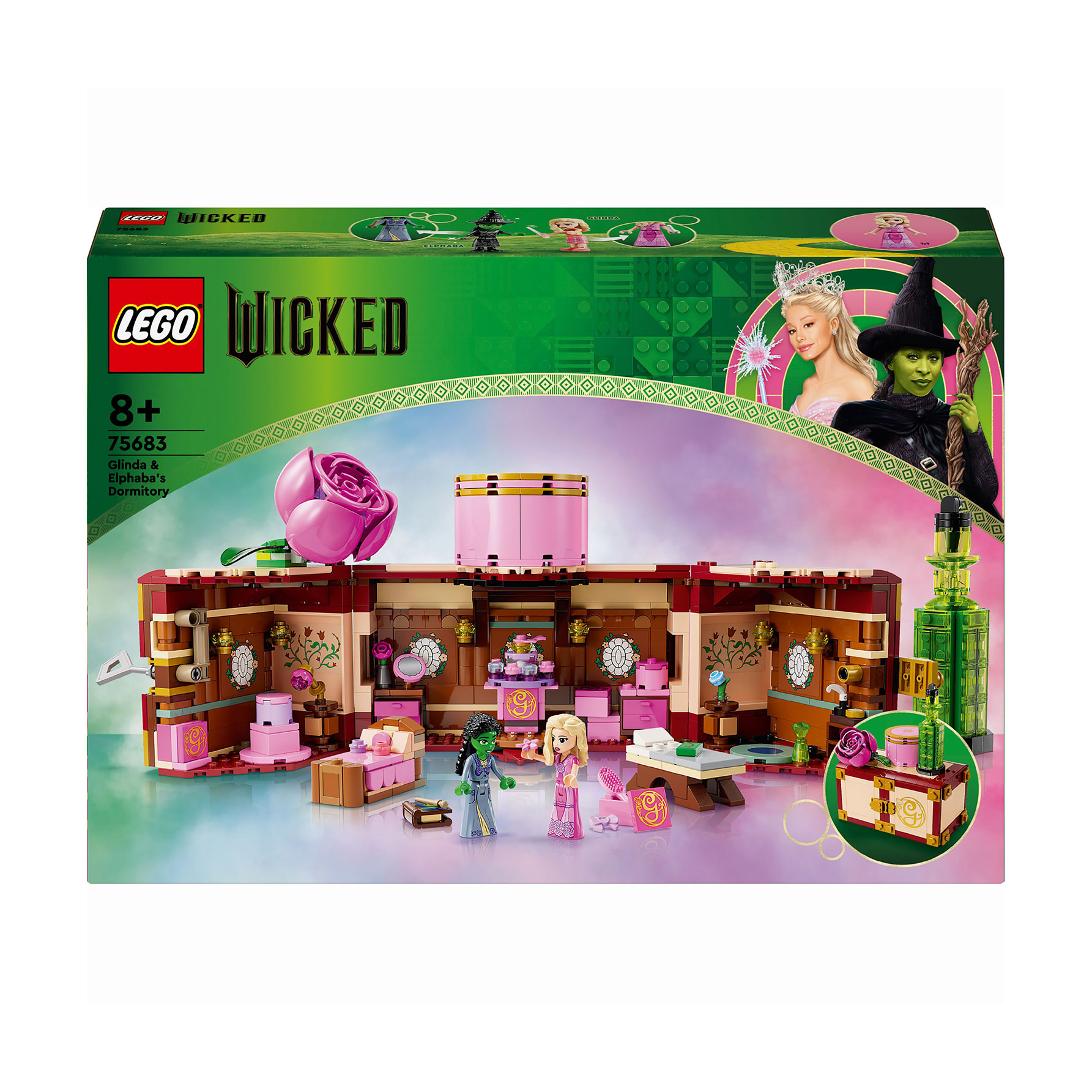 

Конструктор LEGO Wicked Кімната Ґлінди й Ельфаби, від 8 років, 740 деталей (75683)