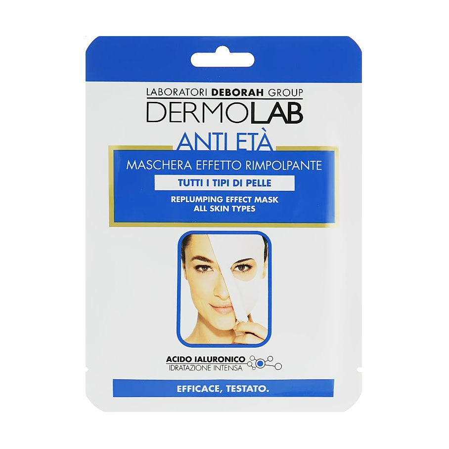 

Антивікова тканинна маска для обличчя Dermolab Replumping Effect Mask, 25 г