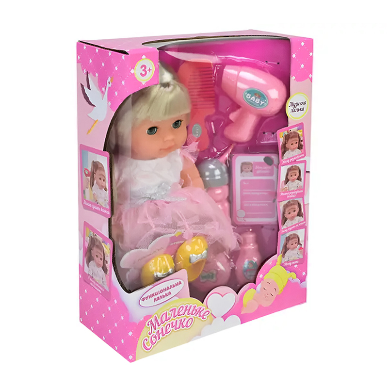 

Лялька Shantou Jinxing Маленьке сонечко, з аксесуарами, 12*7*27 см, від 3 років (PL525-126)