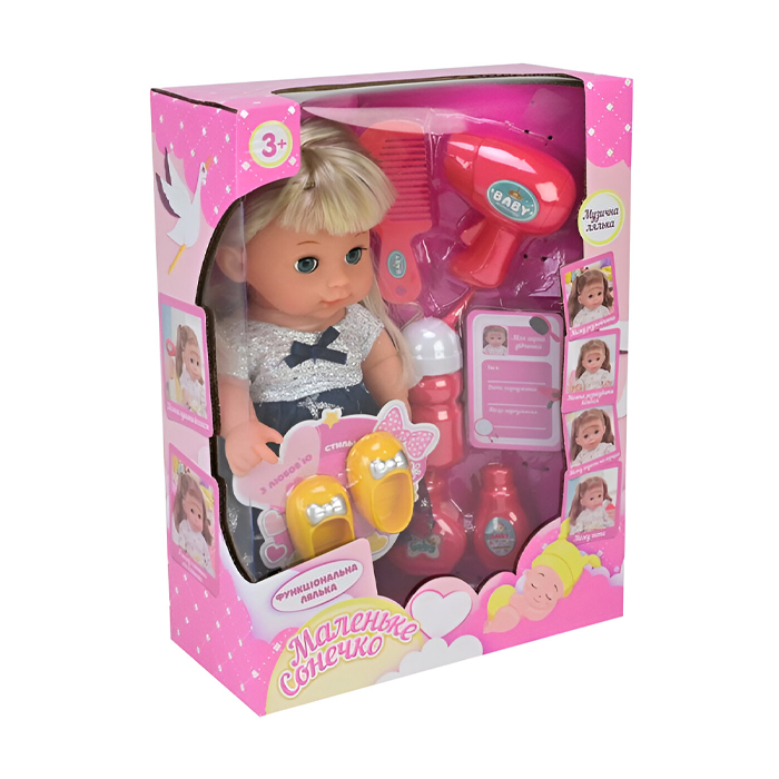 

Лялька Shantou Jinxing Маленьке сонечко, з аксесуарами, 12*7*27 см, від 3 років (PL525-127)