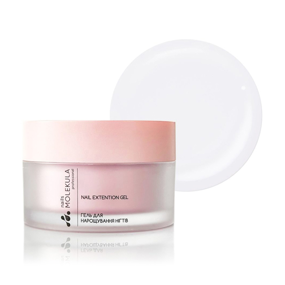 

Моделювальний гель для нігтів Nails Molekula Professional Gel 01 Clear (прозорий), 50 мл