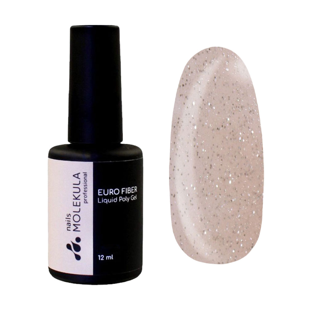 

Моделювальний гель для нігтів Nails Molekula Professional Euro Fiber Liquid Poly Gel FG1209 Day Dream, 12 мл