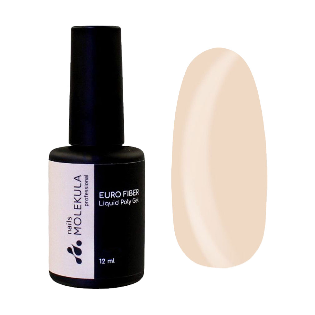 

Моделювальний гель для нігтів Nails Molekula Professional Euro Fiber Liquid Poly Gel FG1215 Desert Sand, 12 мл