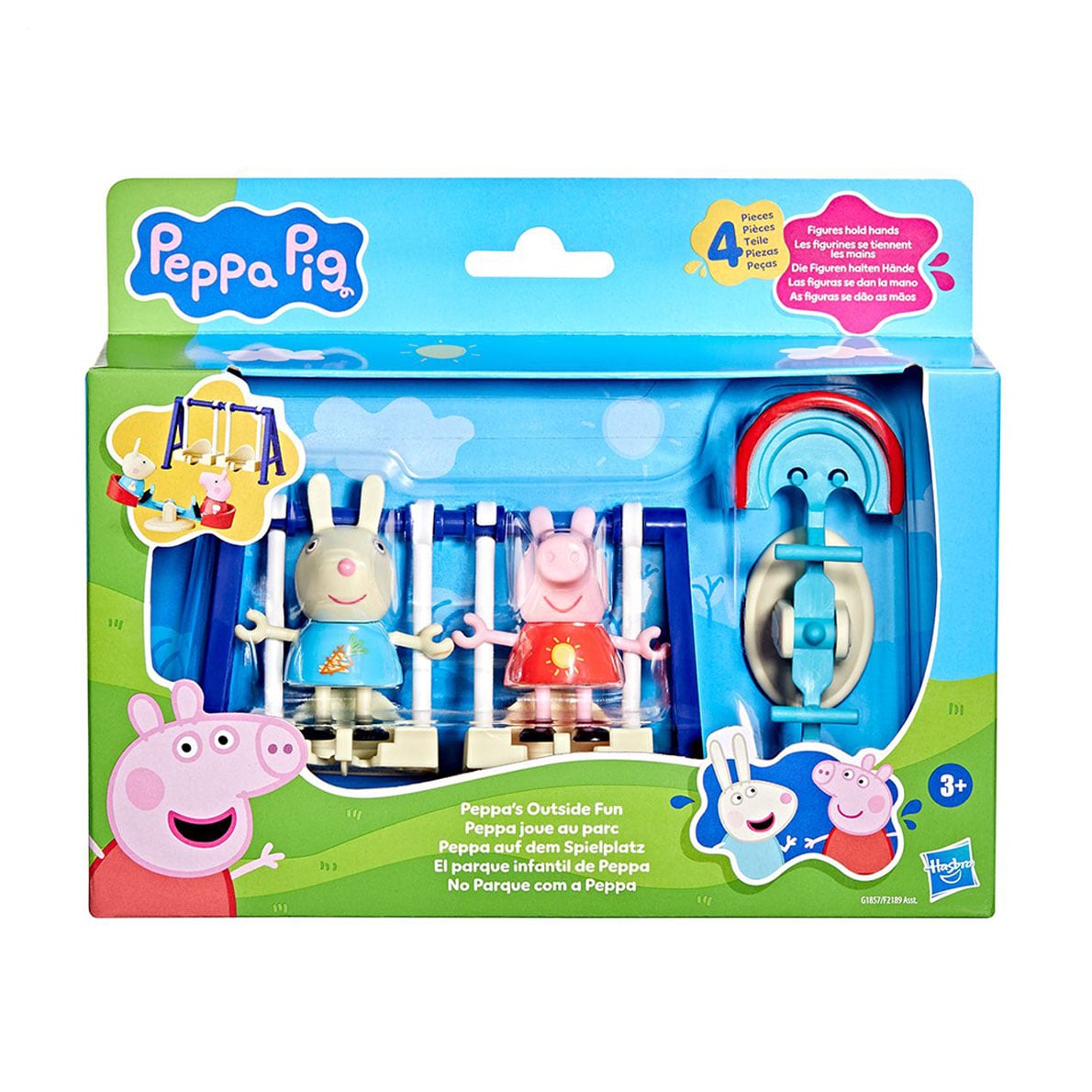 

Ігровий набір Peppa Pig Моменти з Пеппою Пригоди на гойдалках, від 3 років, 4 елементи (G1857)