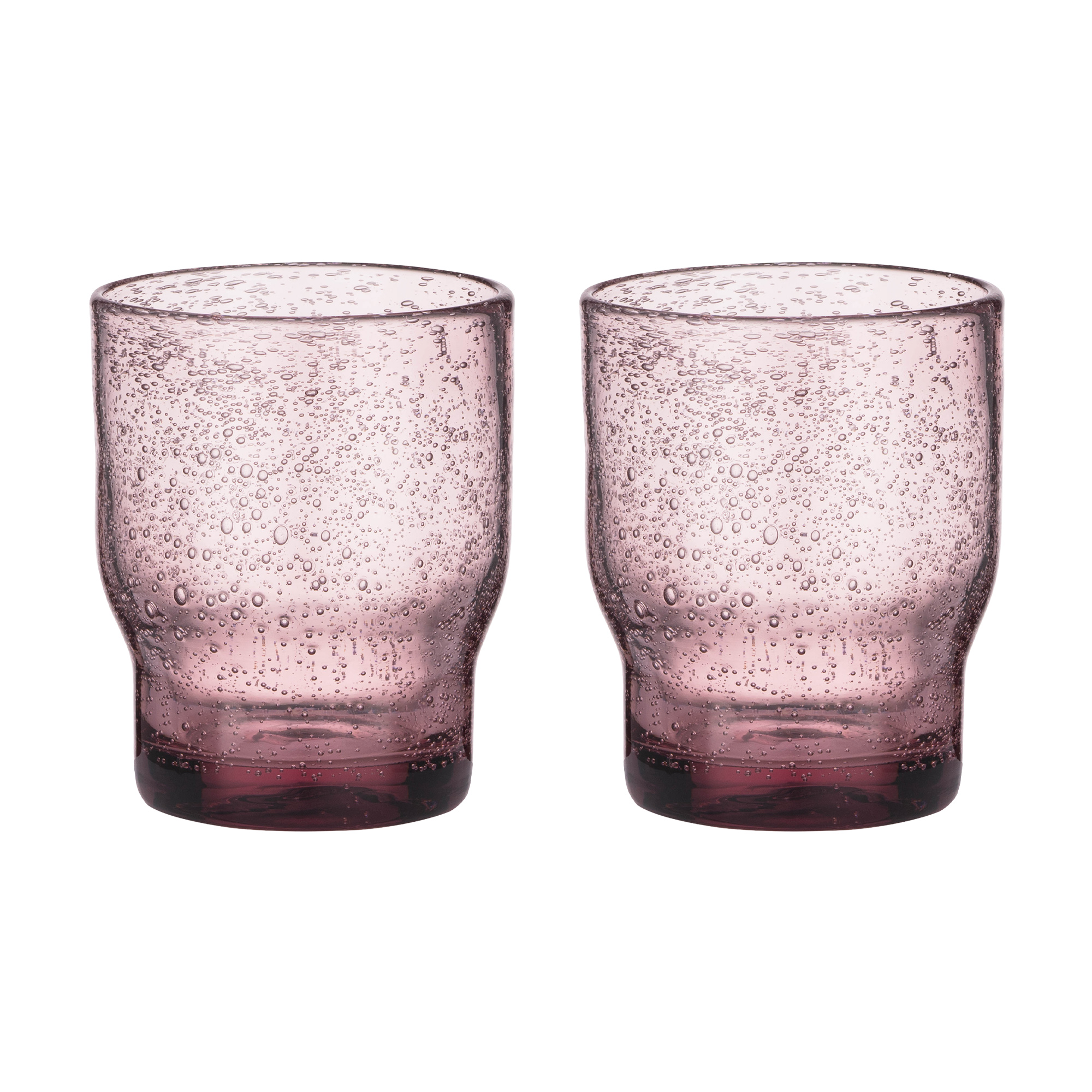 

Набір склянок низьких Ardesto Bubble рожевий, 2*300 мл (AR2630P)