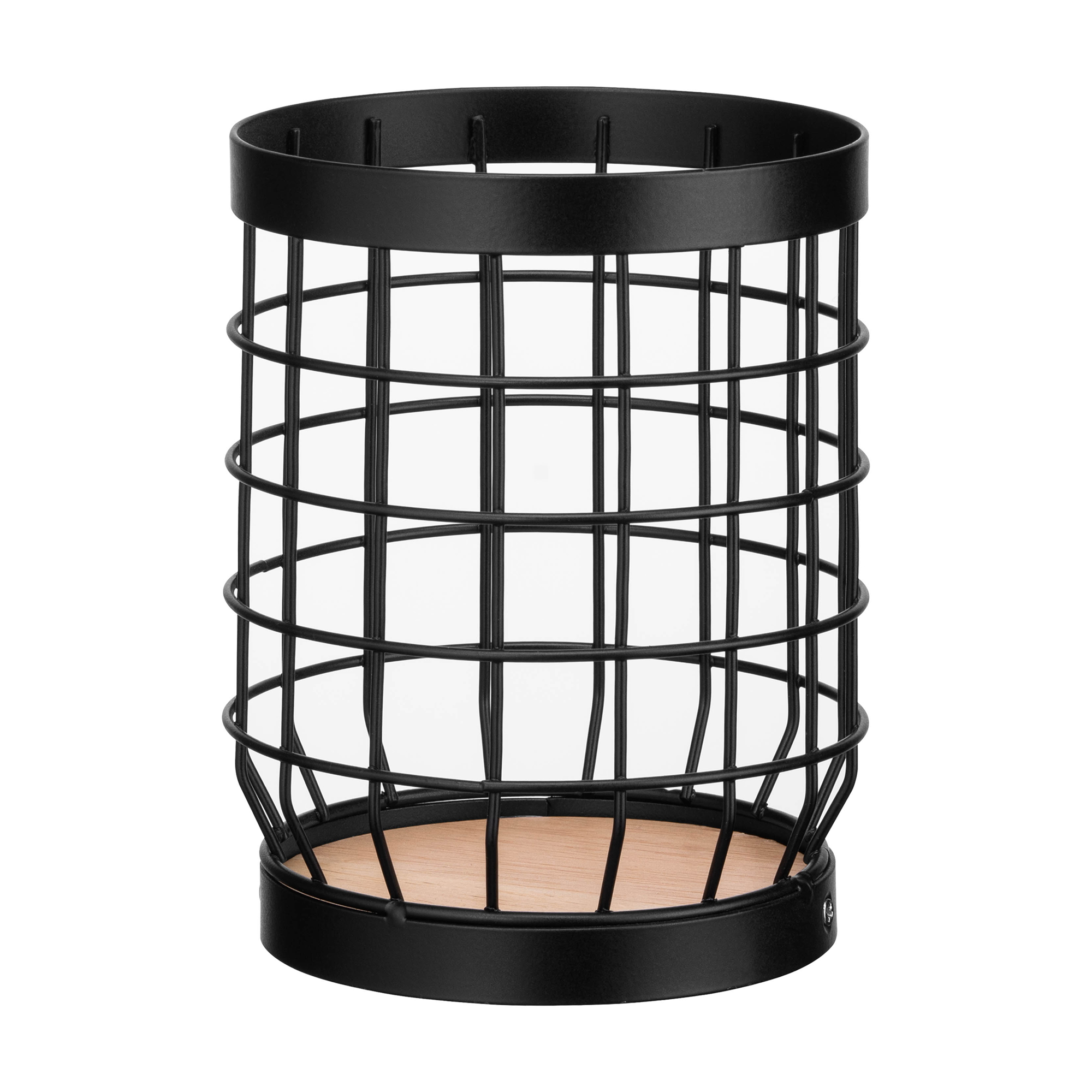 

Підставка для столових приборів Ardesto Midori чорна, 12*12*15.5 см (AR0925B)