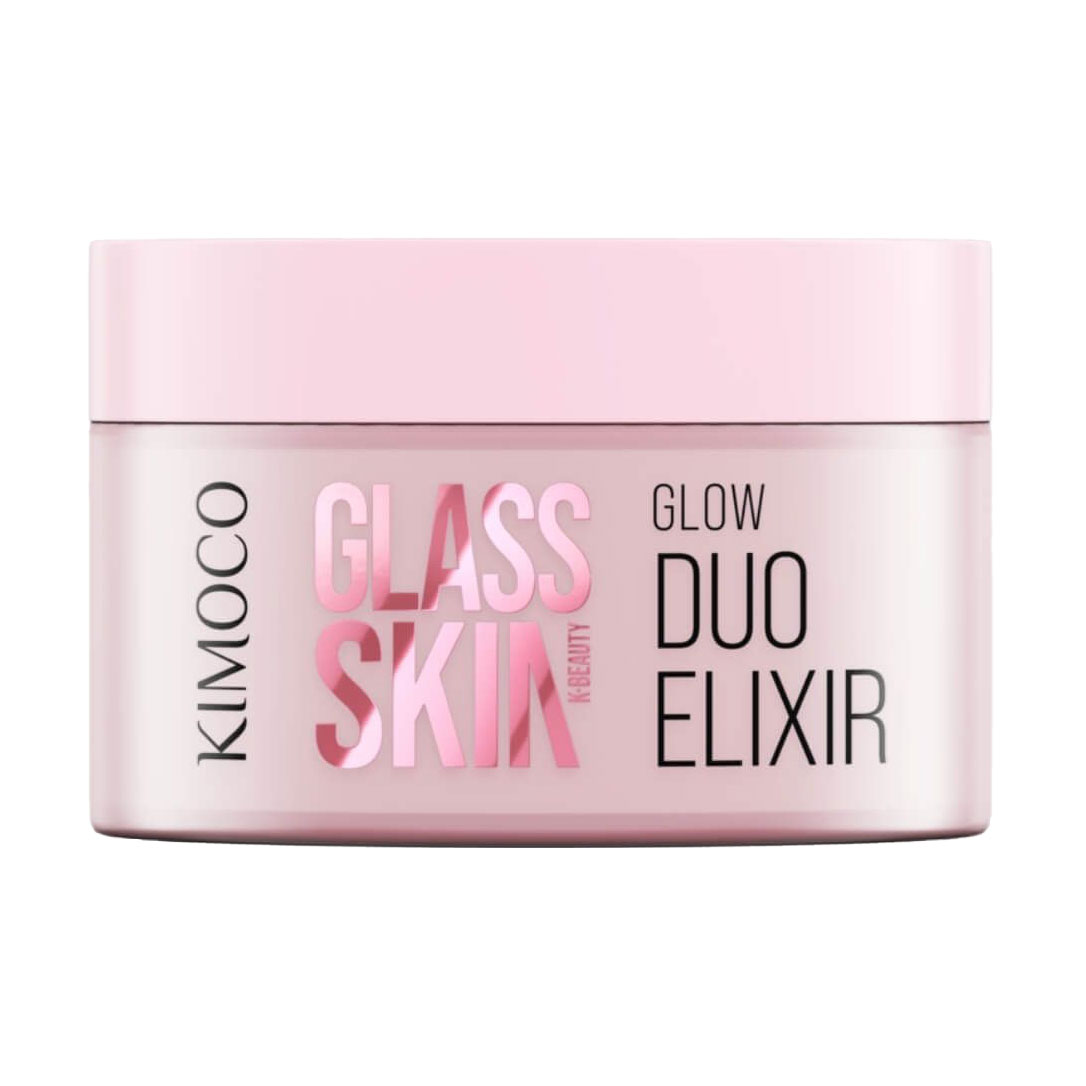 

Освітлювальний та зволожувальний крем-сироватка для обличчя Kimoco Beauty Glass Skin Glow Duo Elixir Cream & Serum, 100 г