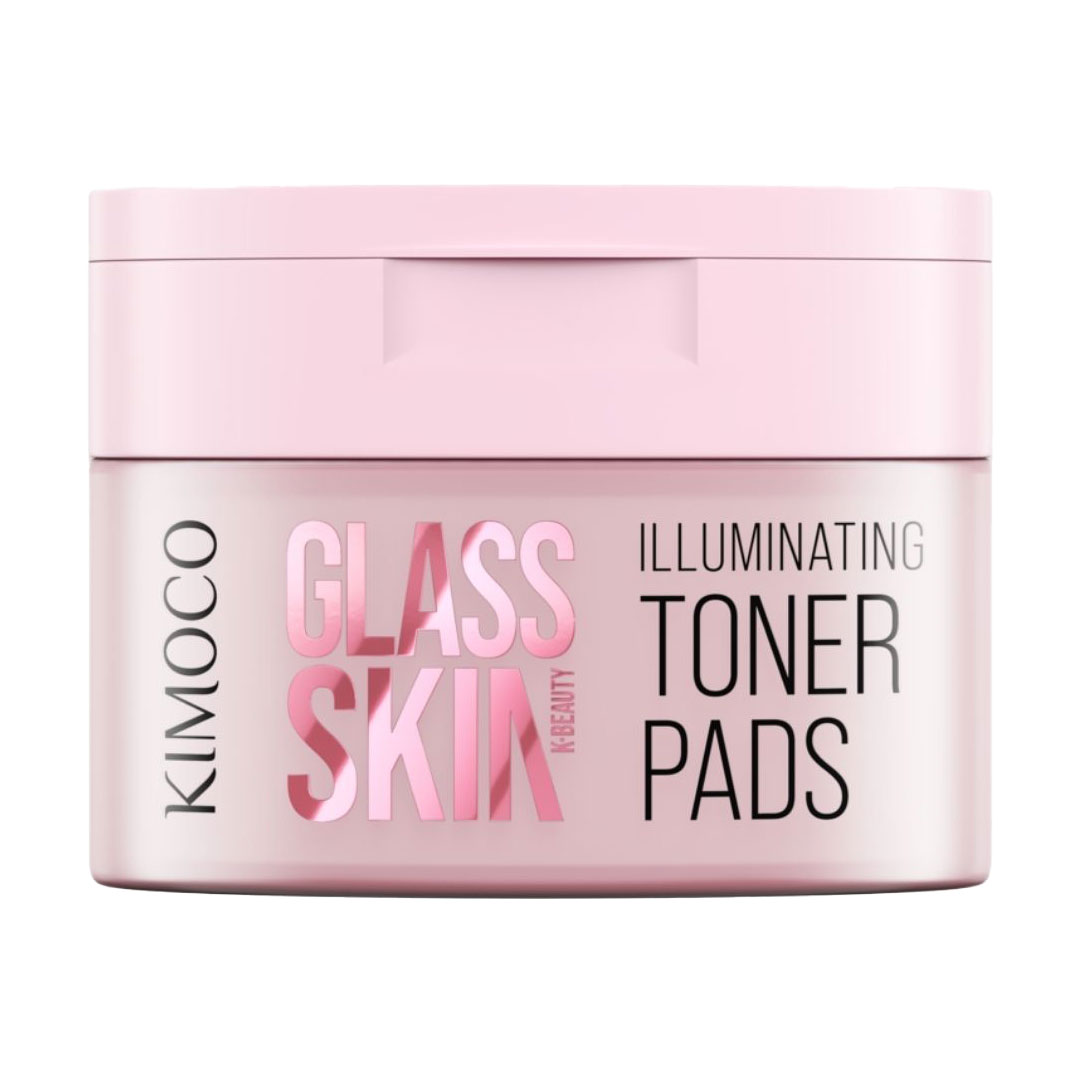 

Освітлювальні тонер-пади для обличчя Kimoco Beauty Glass Skin Illuminating Toner Pads Hydro Boost, 60 шт