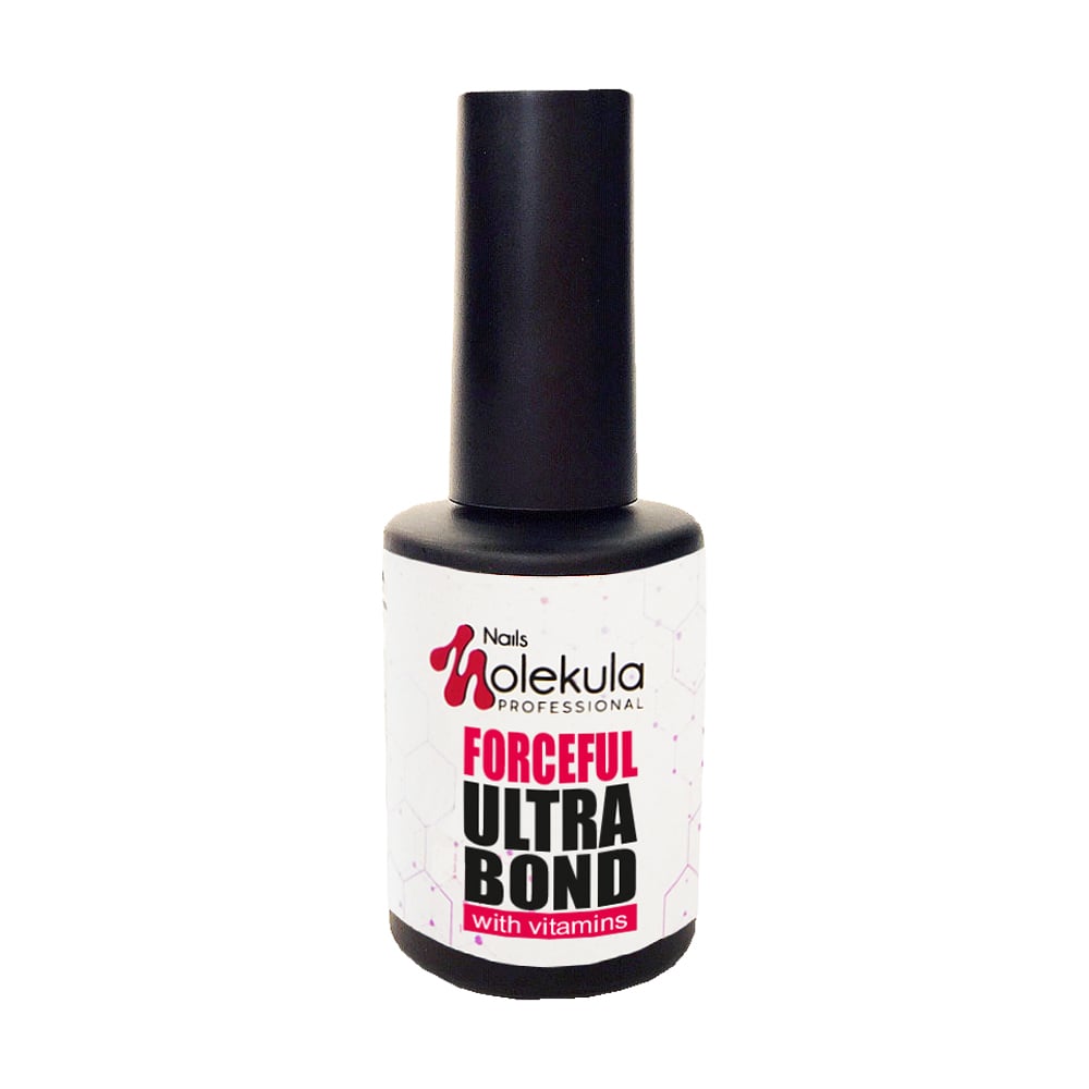 

Безкислотний праймер для нігтів Nails Molekula Professional Forceful Ultrabond With Vitamins, 12 мл