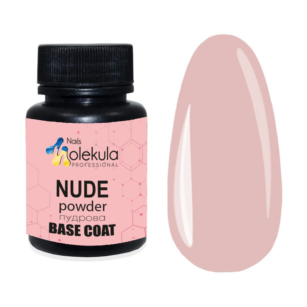 

Камуфлювальна база для гель-лаку Nails Molekula Professional Nude Base Coat, Powder, 30 мл