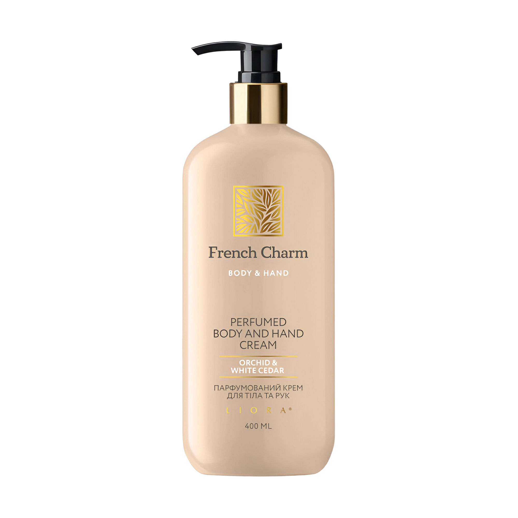 

Парфумований крем для рук та тіла Liora French Charm Perfumed Body and Hand Cream, Orchid & White Cedar, 400 мл