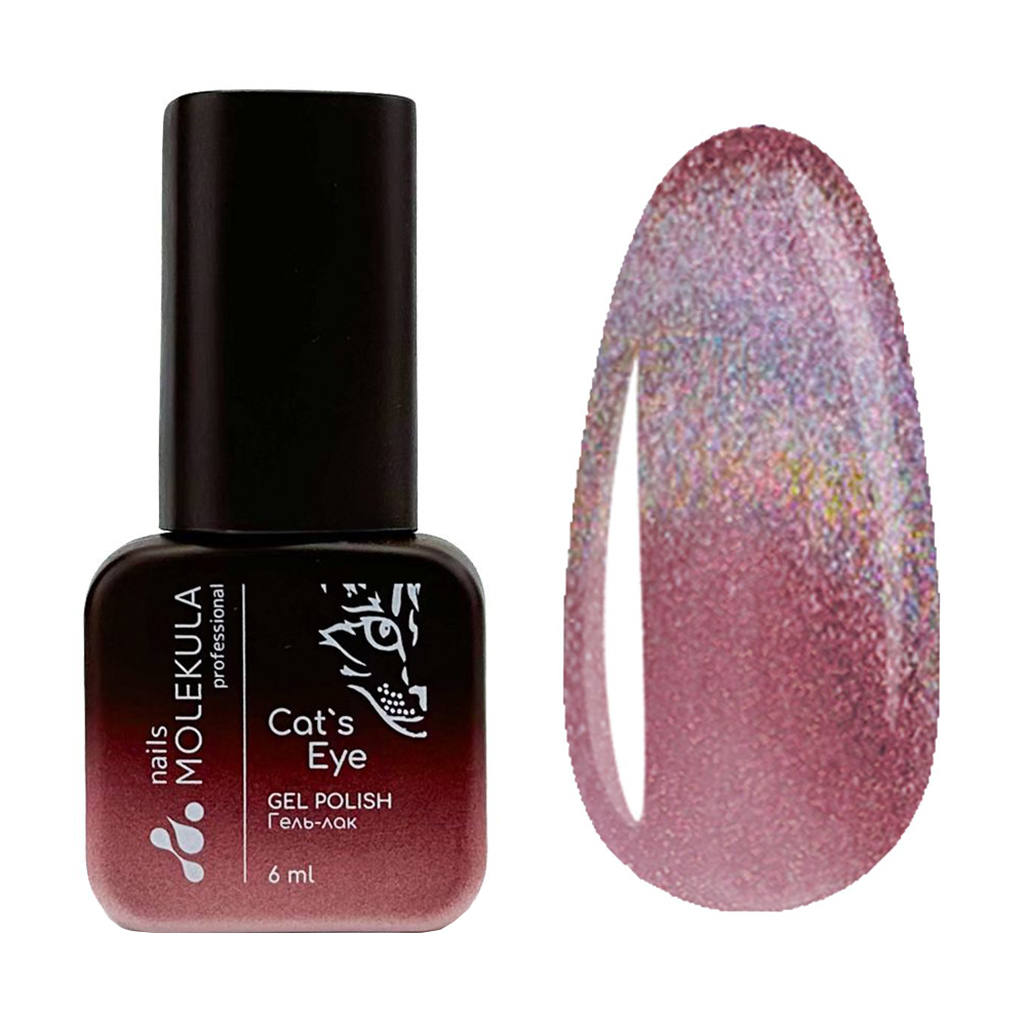 

Гель-лак для нігтів Nails Molekula Professional Holographic Cat's Eye Gel Polish, HC05, 6 мл