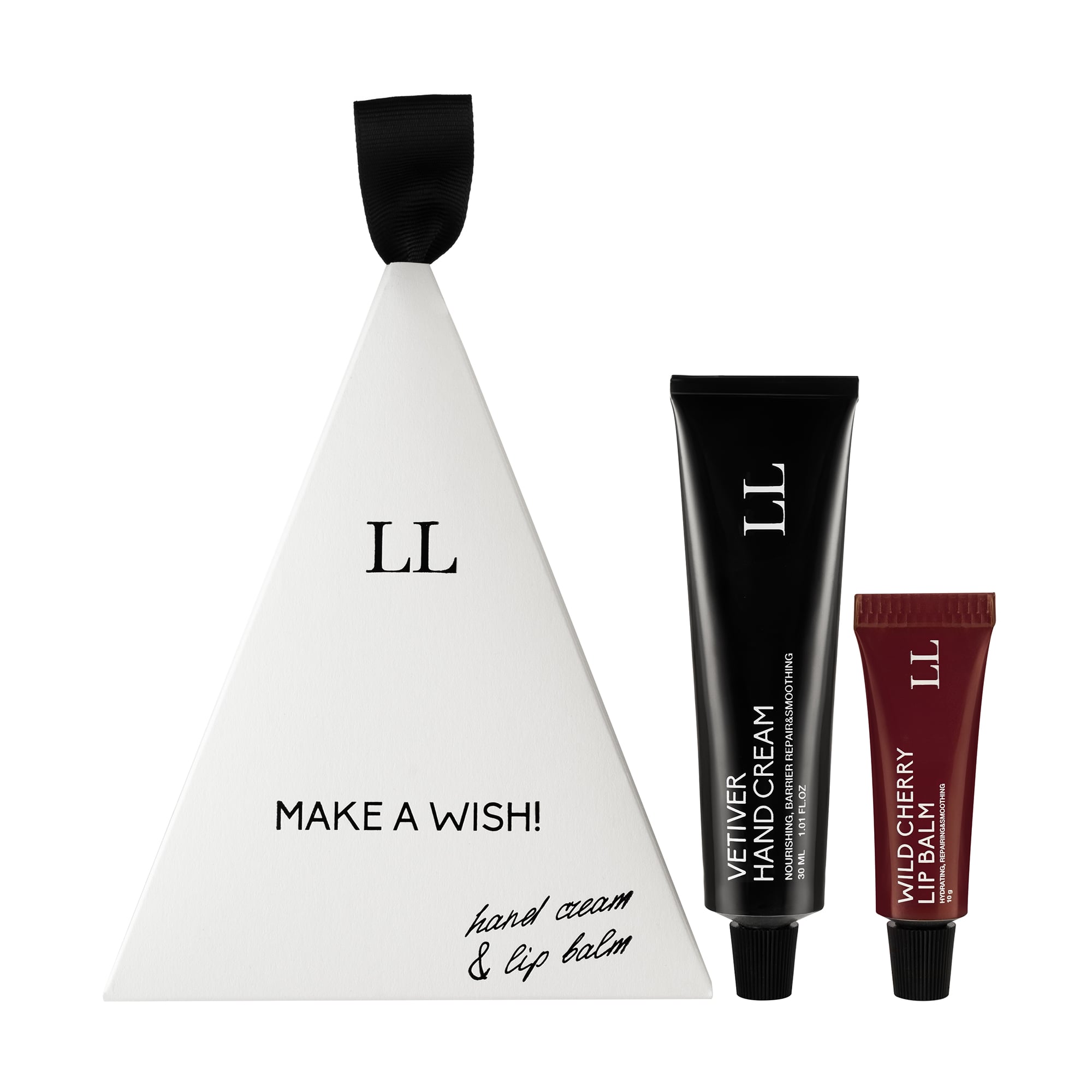 

Лімітований подарунковий набір Love & Loss Make A Wish Vetiver & Wild Cherry (крем для рук, 30 г + бальзам для губ, 10 г)