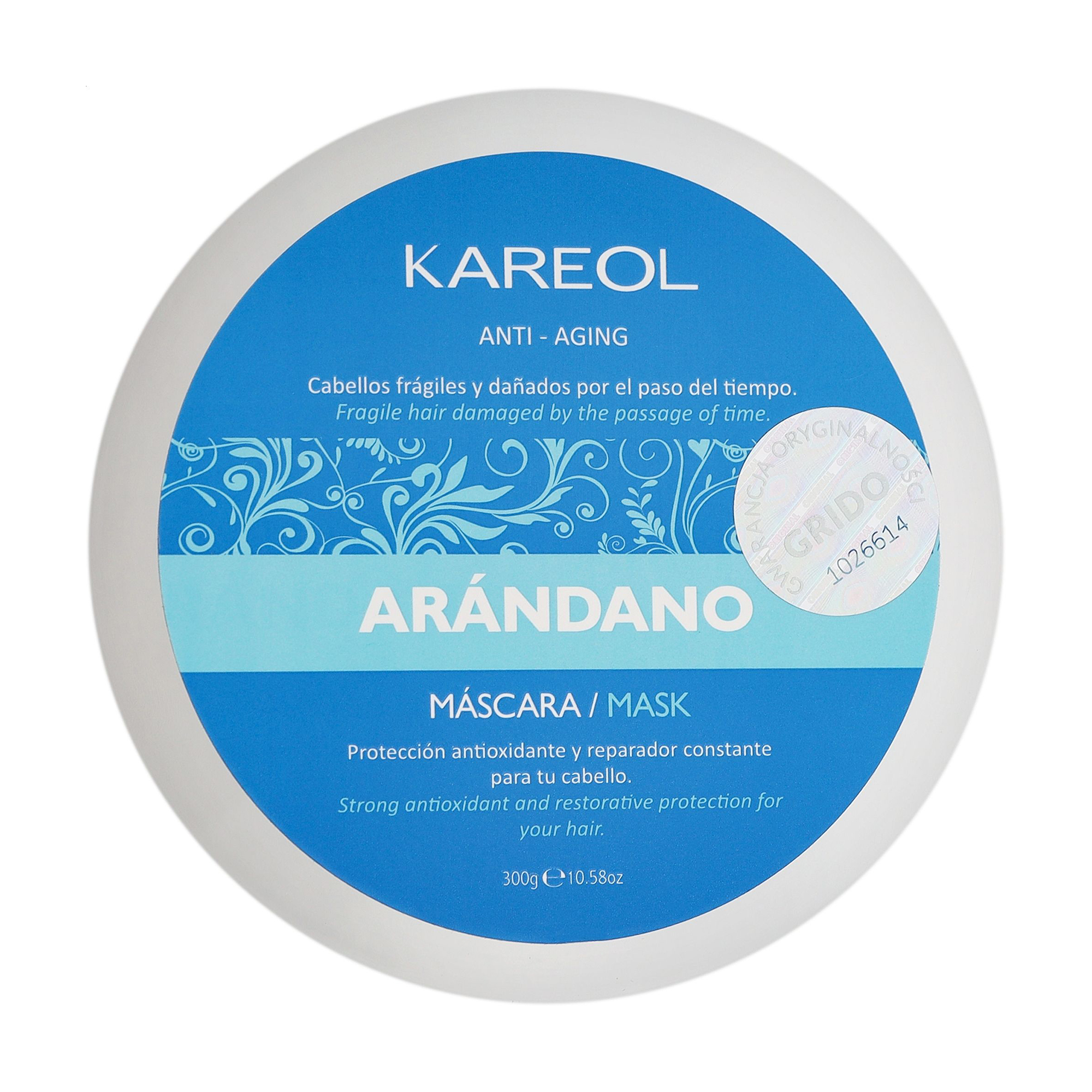 

Маска для волосся Kareol Blueberry Anti-Aging Mask Чорниця, 300 г