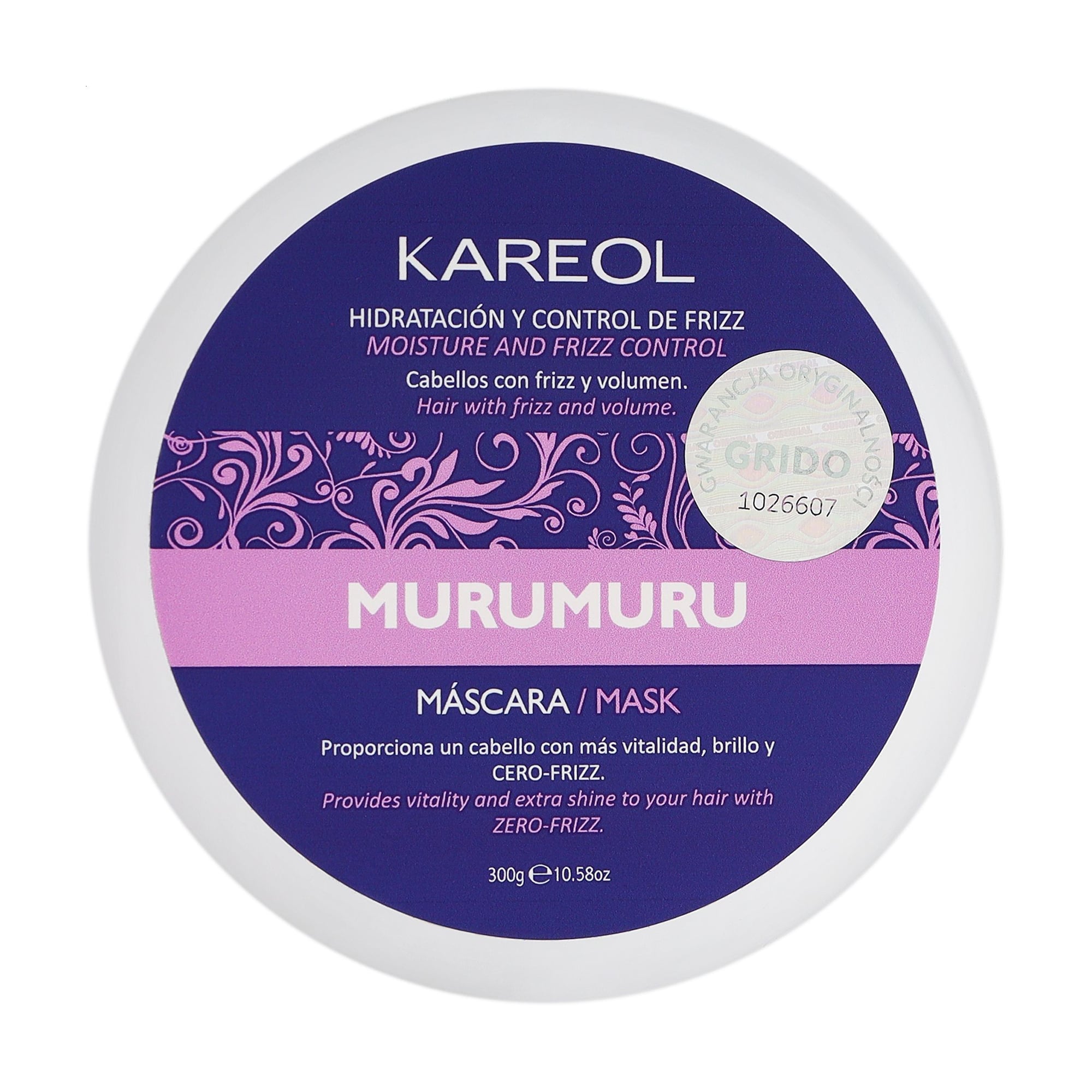 

Маска для волосся Kareol Murumuru Moisture And Frizz Control Mask, 300 г