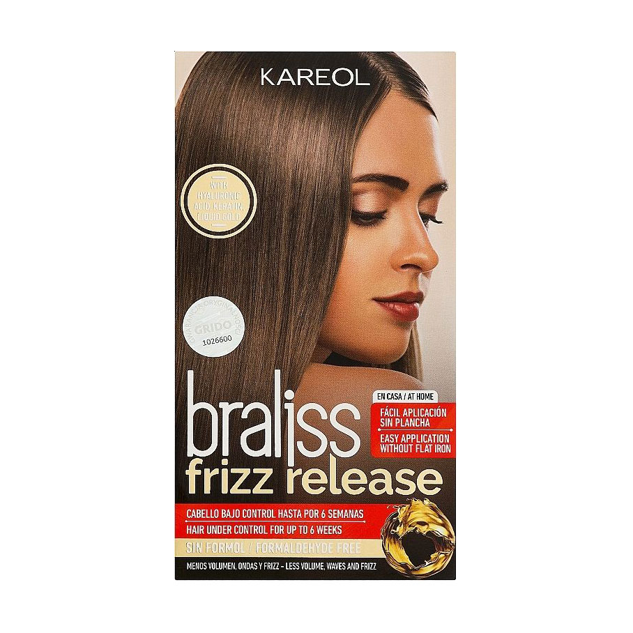

Набір для волосся Kareol Braliss Frizz Release (шампунь, 30 мл + кондиціонер, 30 мл + маска, 120 мл + пензлик)