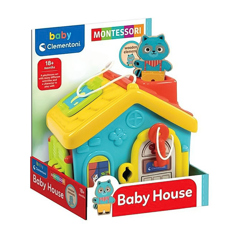 

Дитяча розвивальна іграшка-будиночок Clementoni Будинок малюка, від 1.5 року, 24*21*17 см (17857)