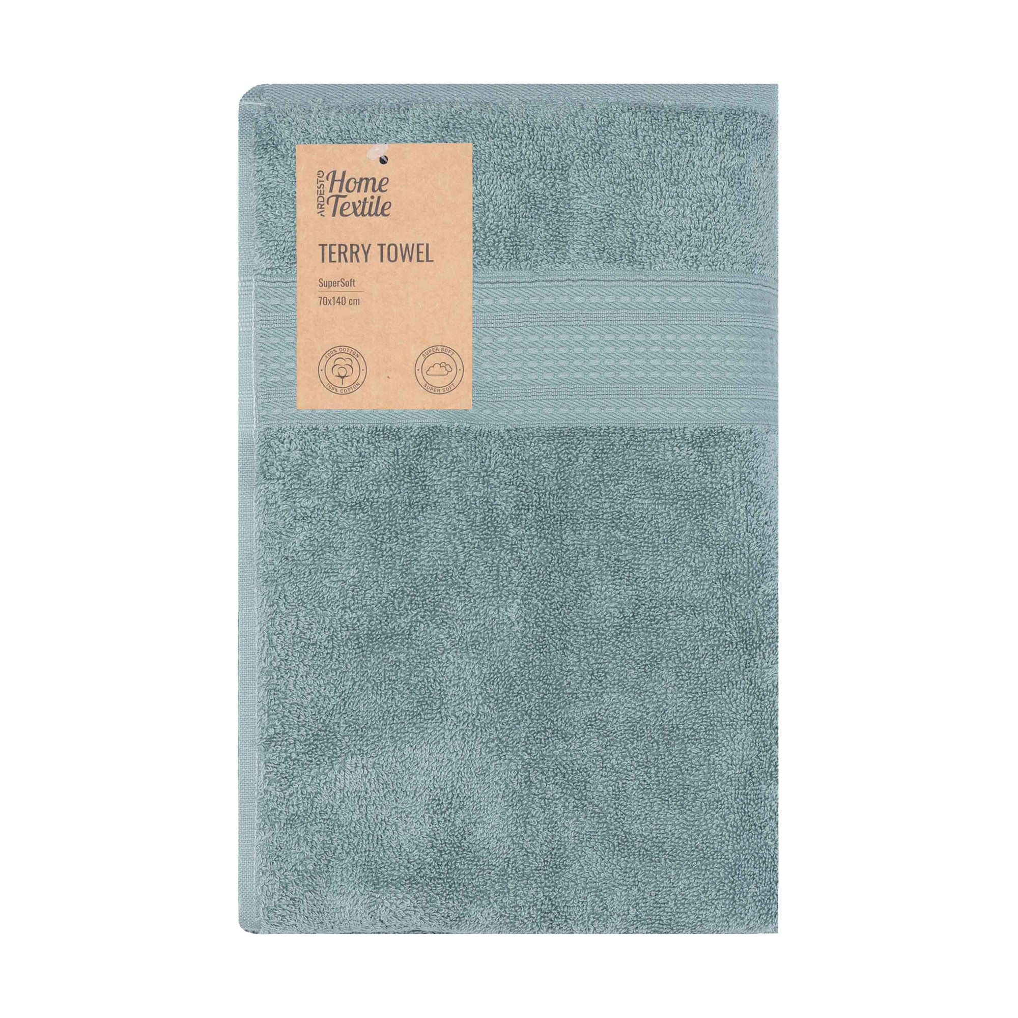 

Махровий рушник Ardesto SuperSoft зелений, 70*140 см, 1 шт (ART2270SSP)