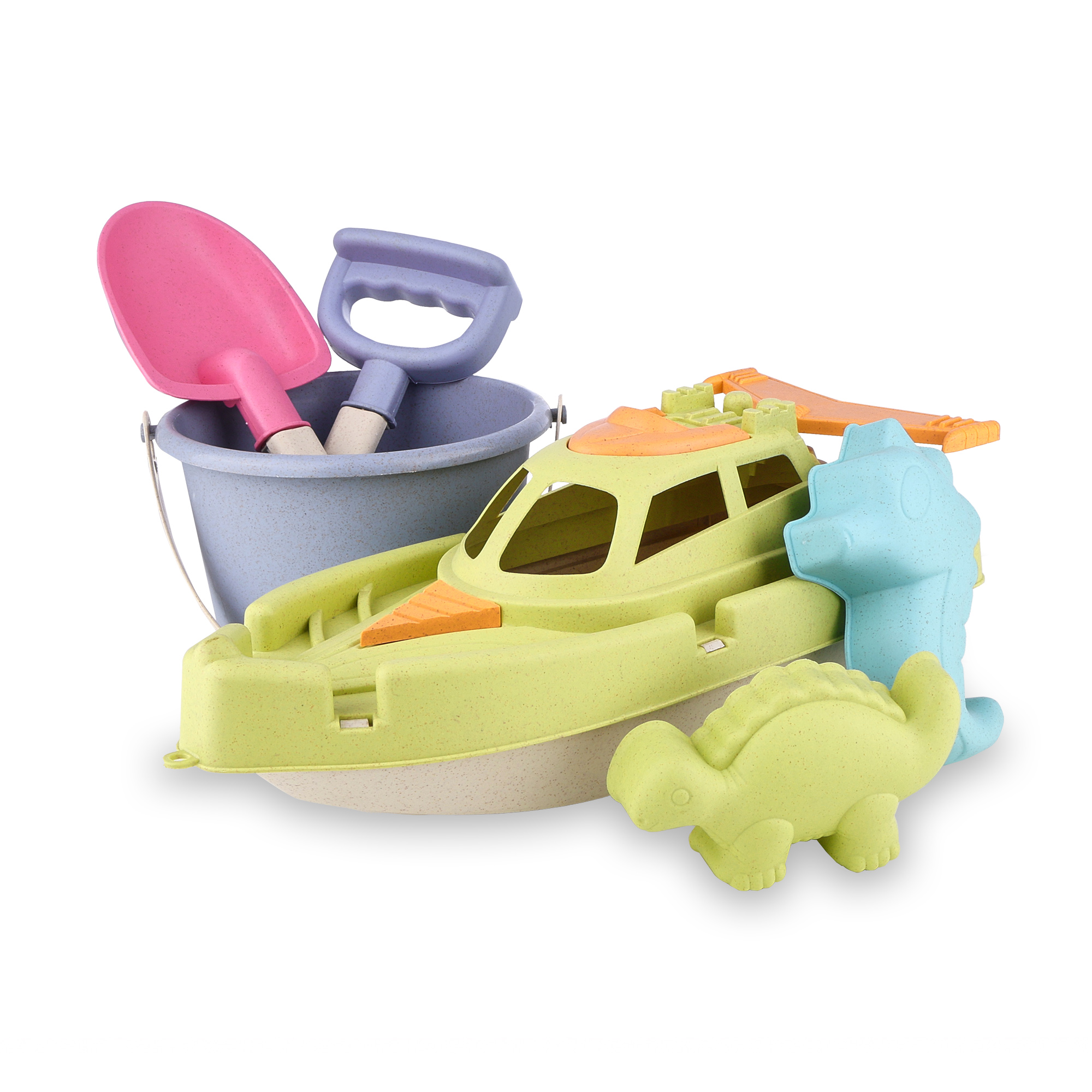 

Набір для гри з піском ranxian з катером, 6 предметів, синє відерце та зелений корабель, від 3 років (RX789-198)