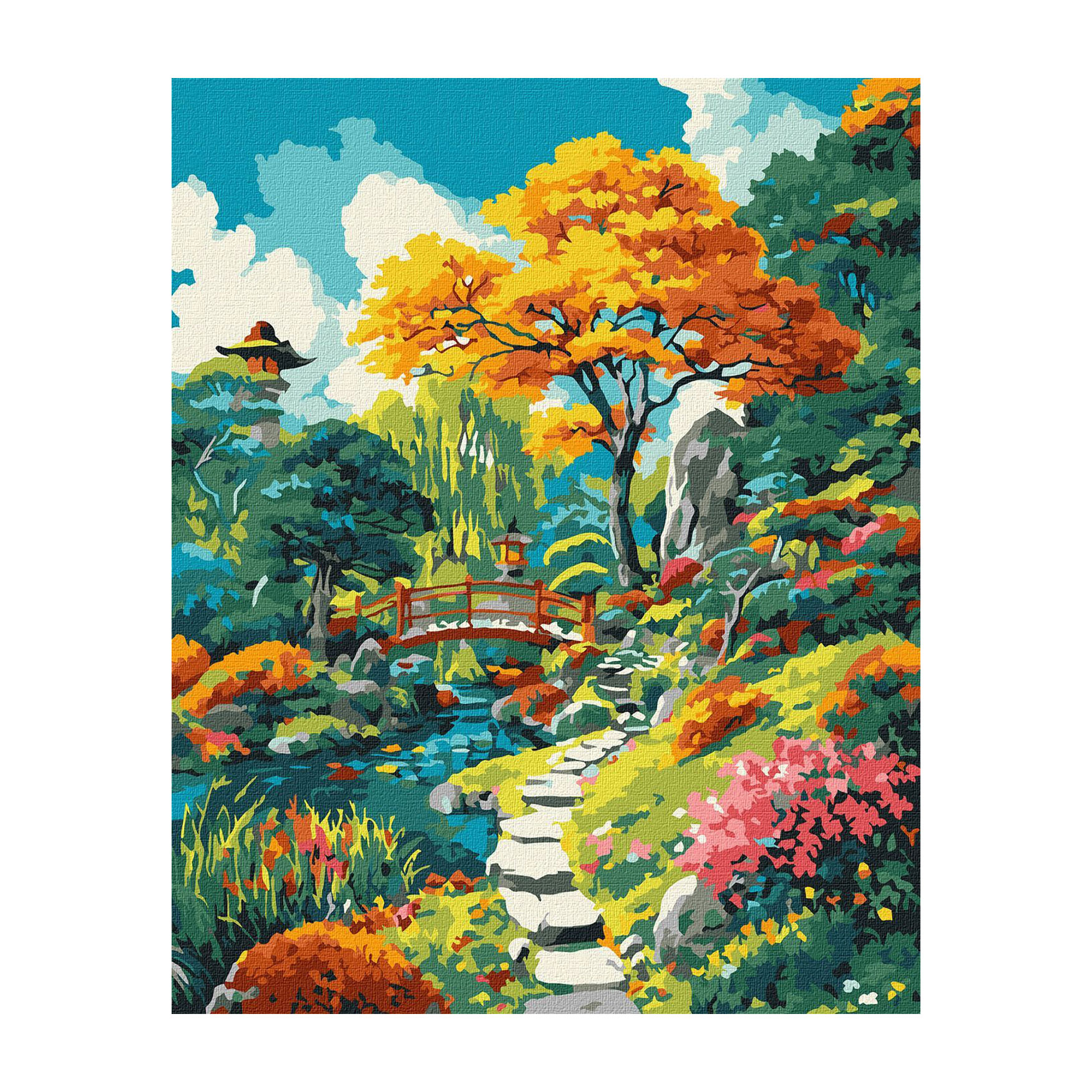 

Картина за номерами Ideyka Осінній японський дворик, 40*50 см (KHO6413)