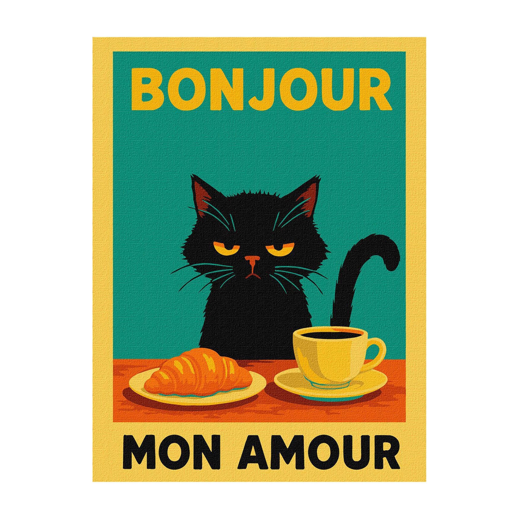 

Картина за номерами Ideyka Постер. Ранок з котиком, 30*40 см (KHO6787)