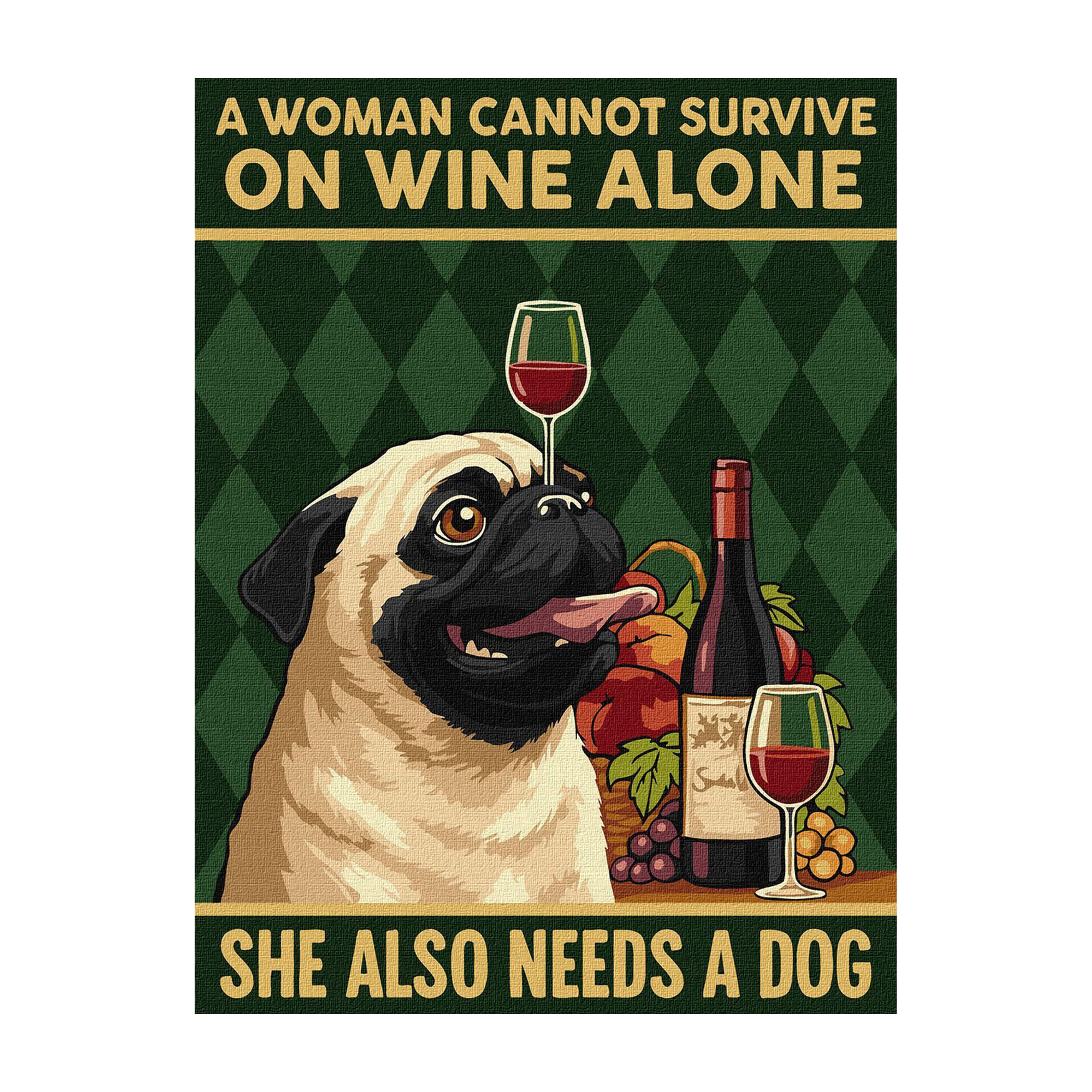 

Картина за номерами Ideyka Постер. Вино і собака, 30*40 см (KHO6809)