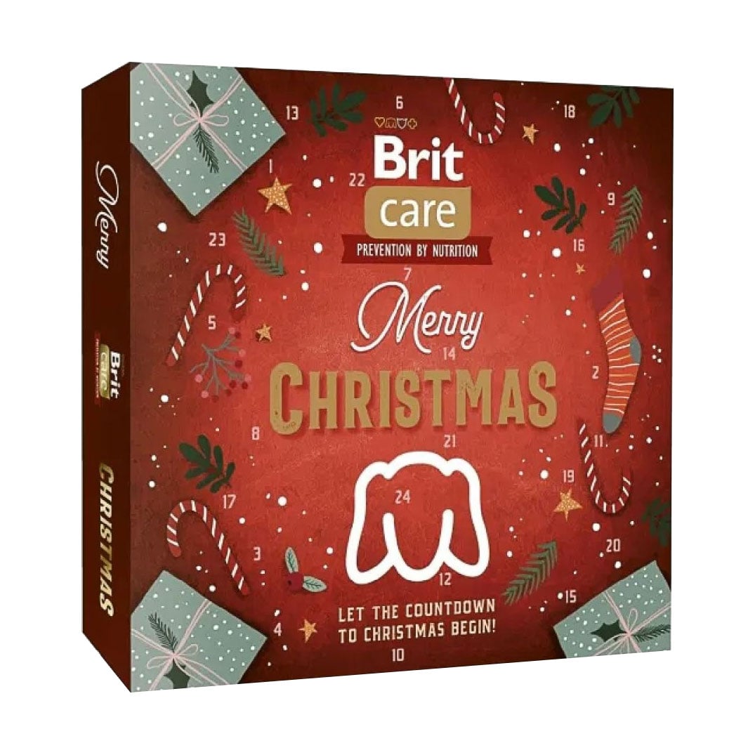 

Адвент календар для собак Brit Care Merry Christmas Advent Calendar, 24 відділення