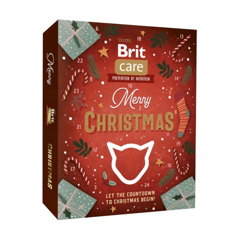 

Адвент календар для котів Brit Care Merry Christmas Advent Calendar, 24 відділення