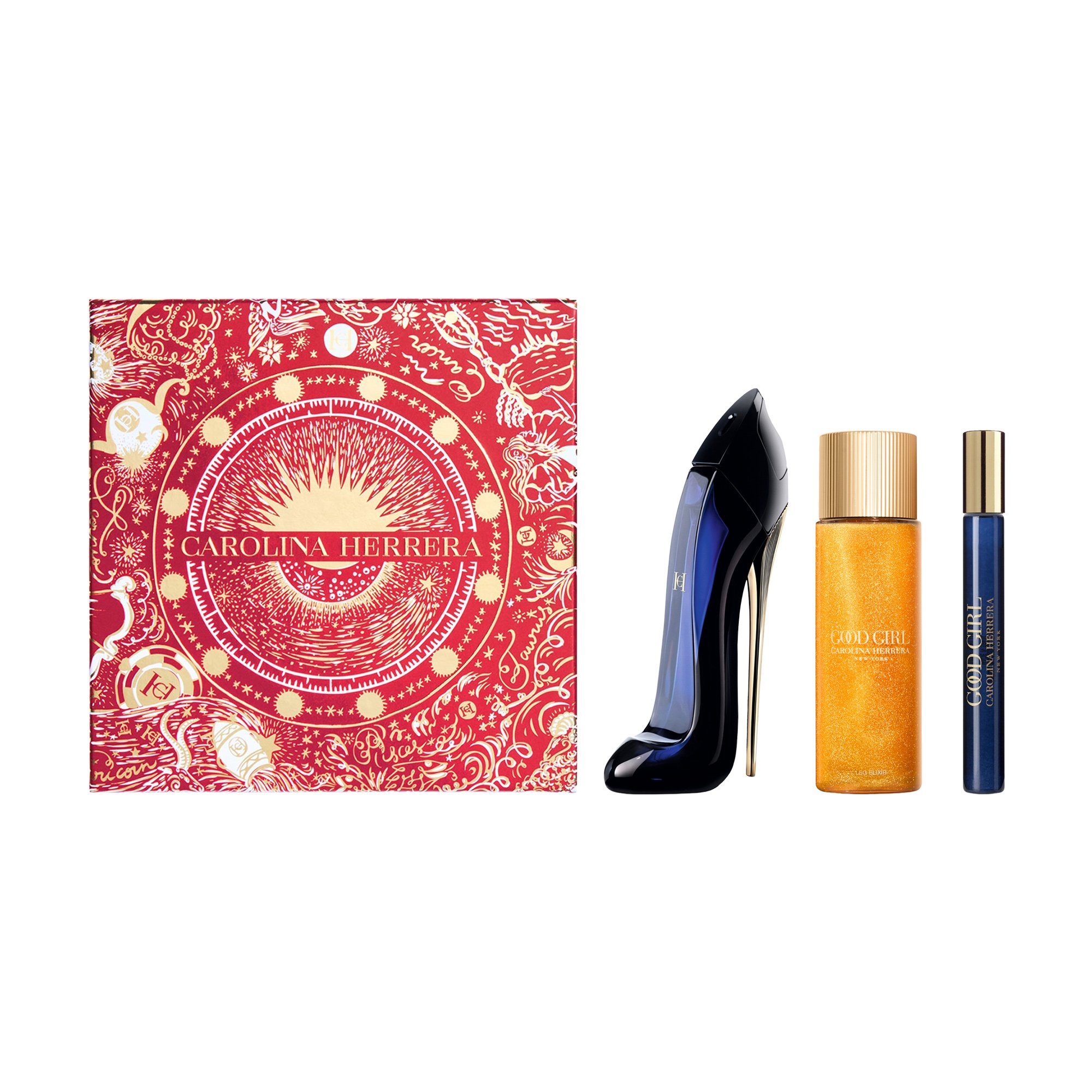 

Парфумований набір жіночий Carolina Herrera Good Girl Gift Set (парфумована вода, 80 мл + парфумована вода, 10 мл + олія, 100 мл)