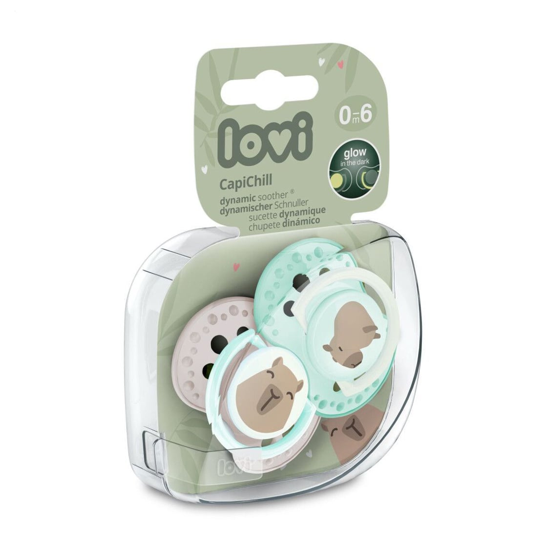 

Пустушка LOVI CapiChill силіконова, динамічна, від народження до 6 місяців, 2 шт (22/932boy)