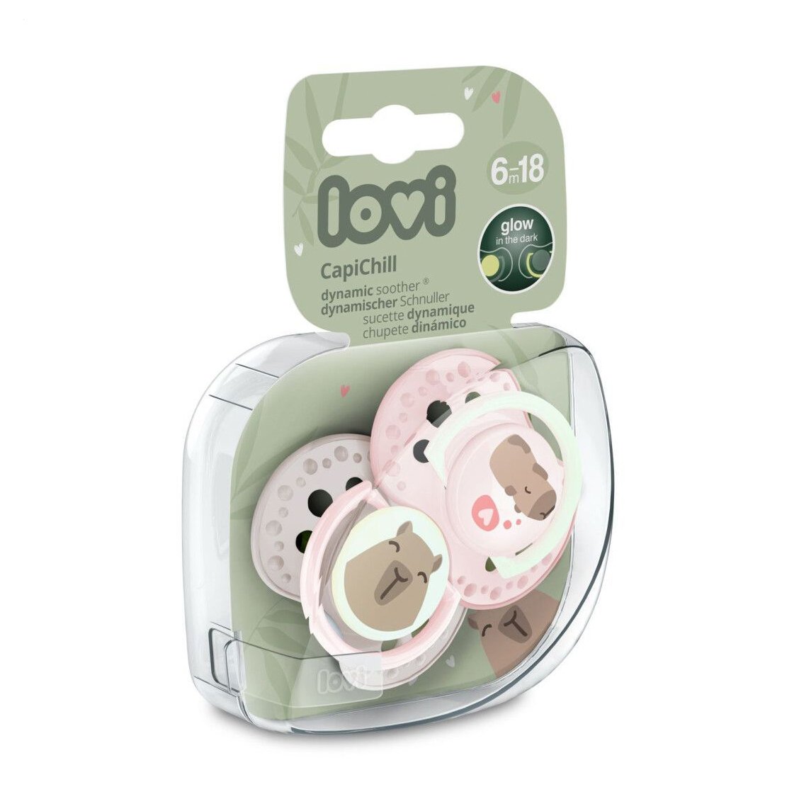 

Пустушка LOVI CapiChill силіконова, динамічна, від 6 місяців до 1.5 року, 2 шт (22/933girl)