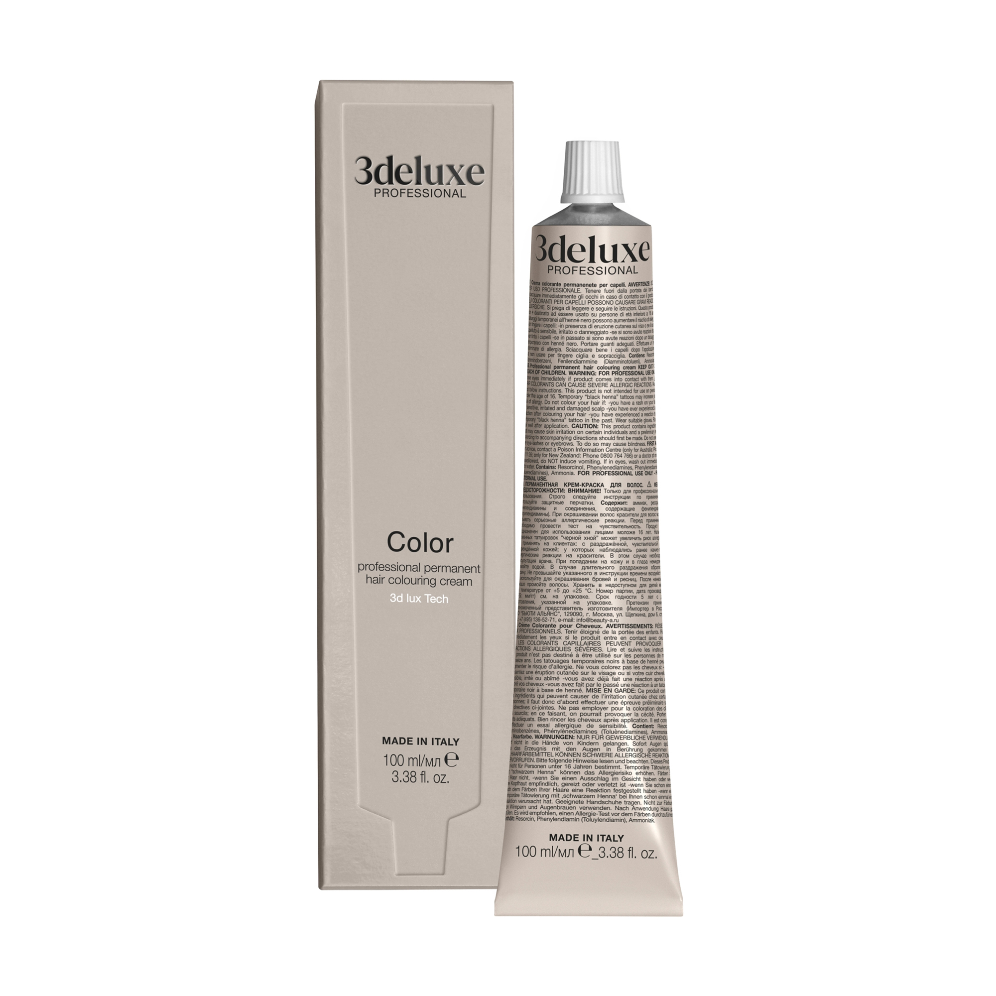 

Перманентна крем-фарба для волосся 3DeLuXe Tech Hair Colouring Cream 8.3 Light Golden Blonde, 100 мл
