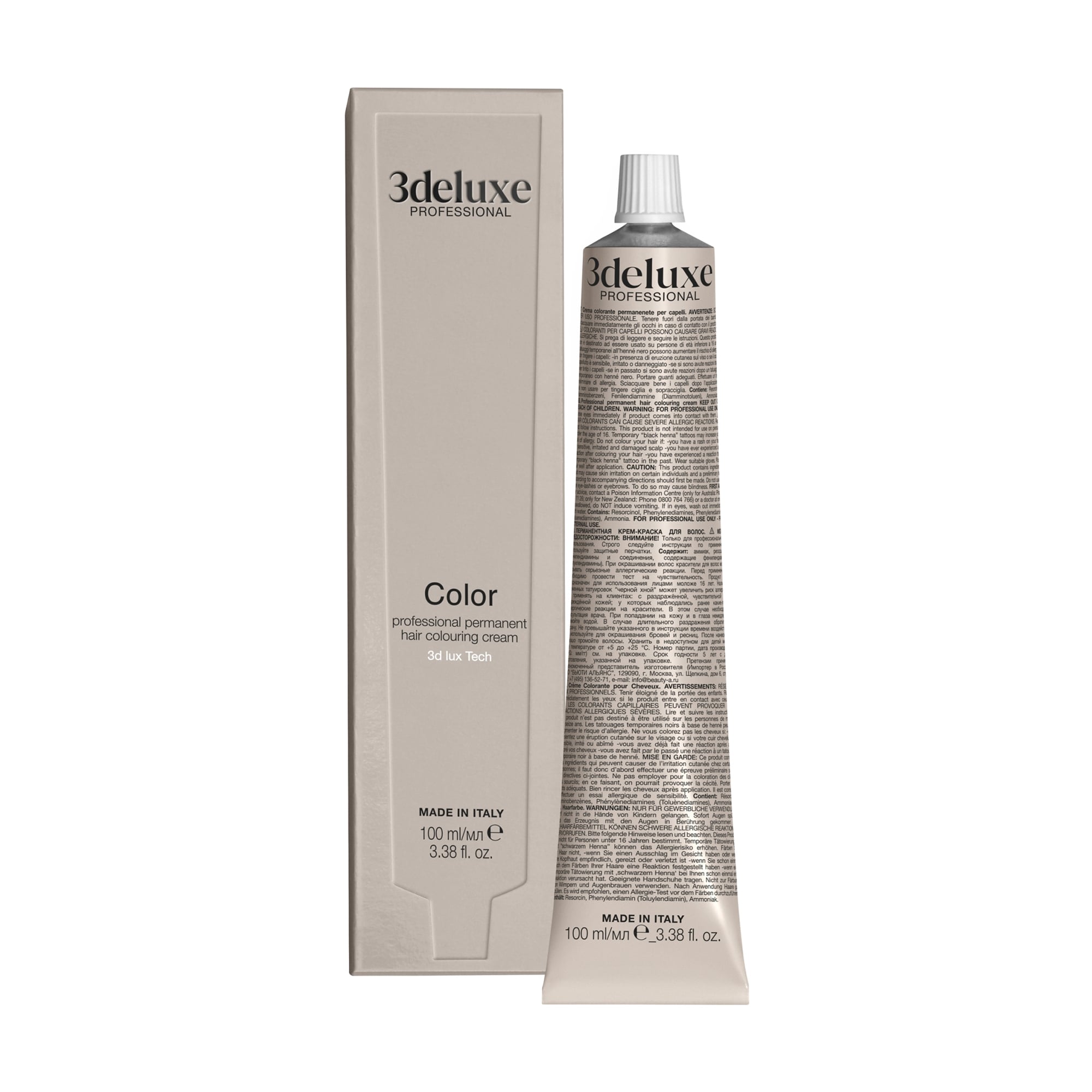 

Перманентна крем-фарба для волосся 3DeLuXe Tech Hair Colouring Cream 9.13 Very Light Beige Blonde, 100 мл